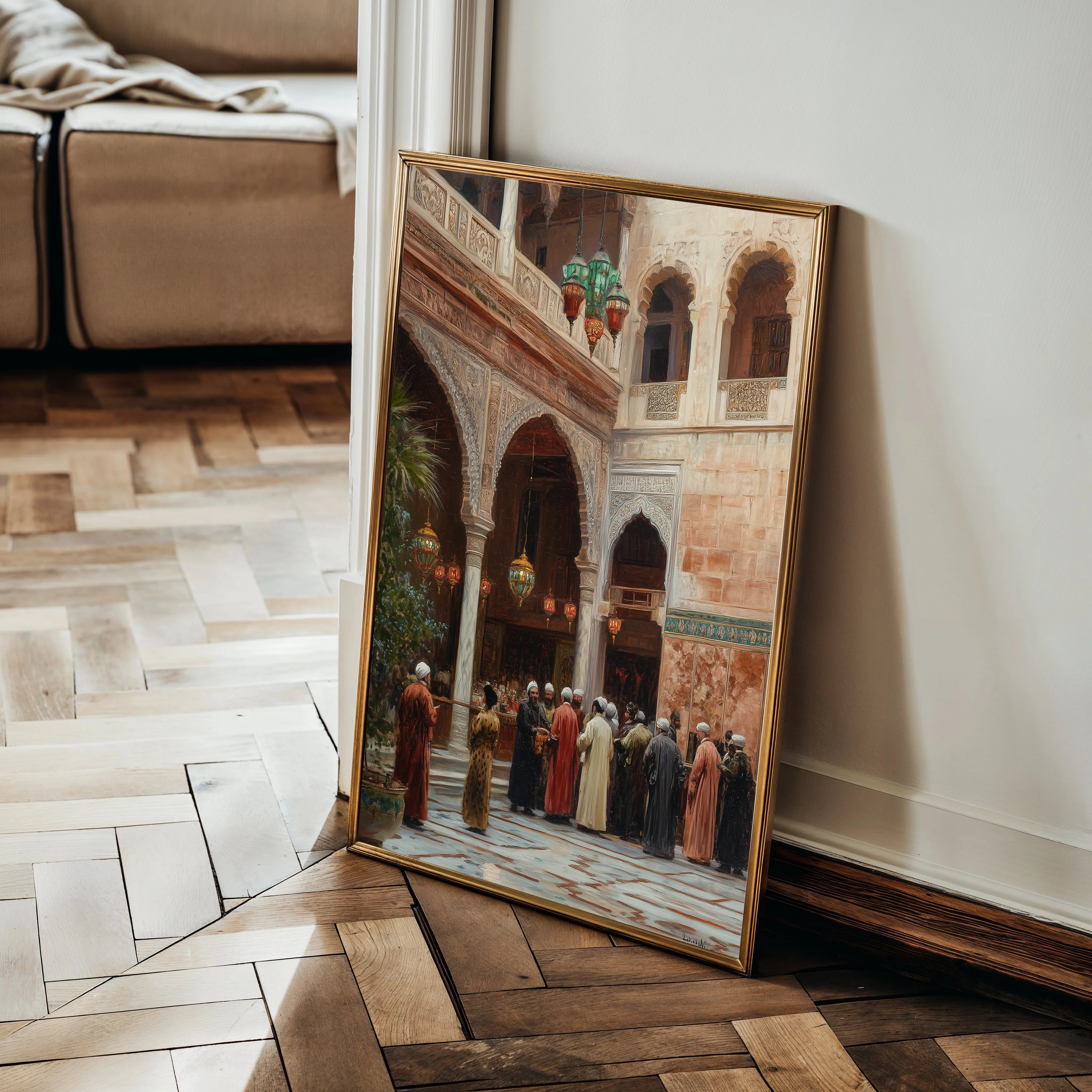 Orientalist 063 Canvas Art 18" x 24" / 45 x 60 cm / Black