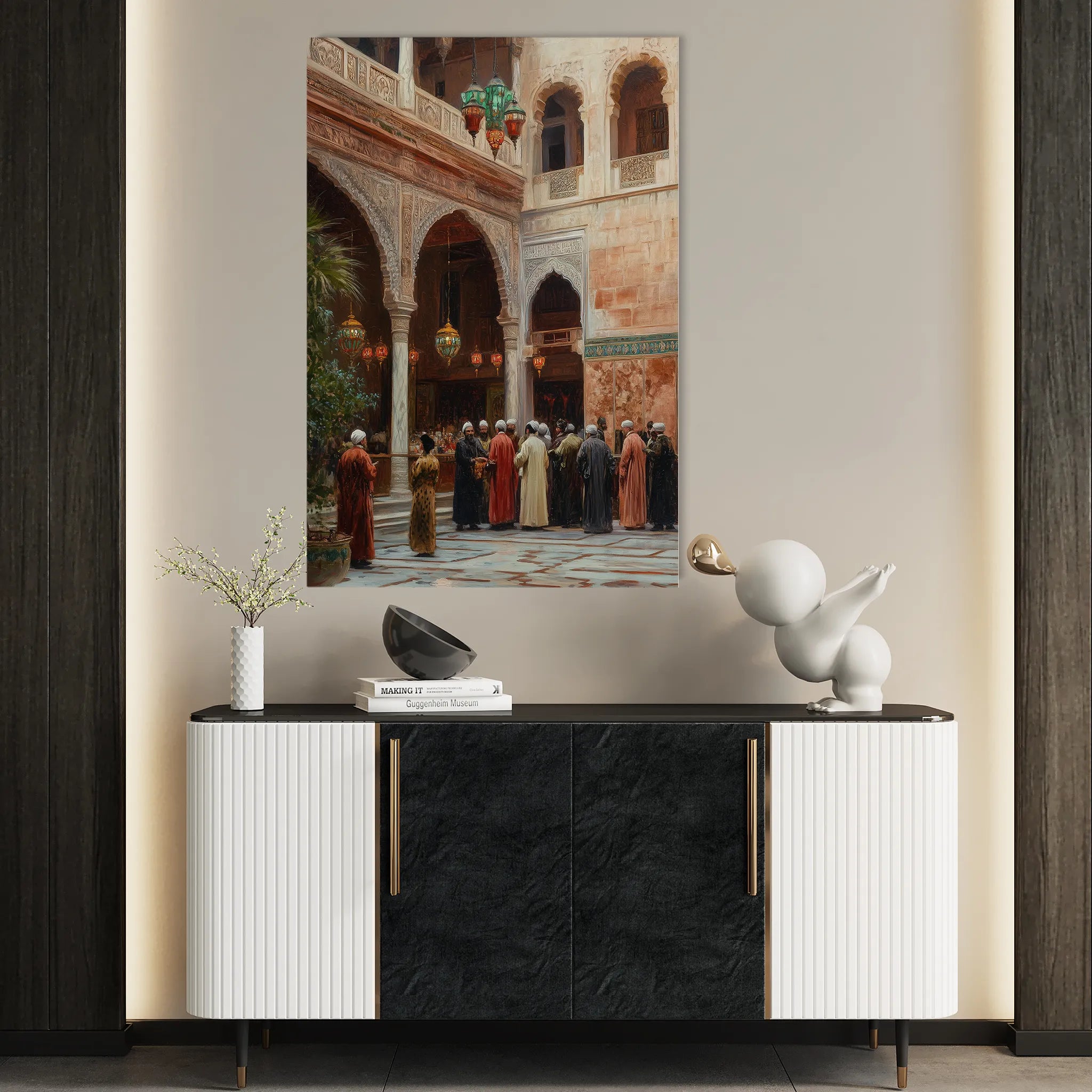 Orientalist 063 Canvas Art 18" x 24" / 45 x 60 cm / Black