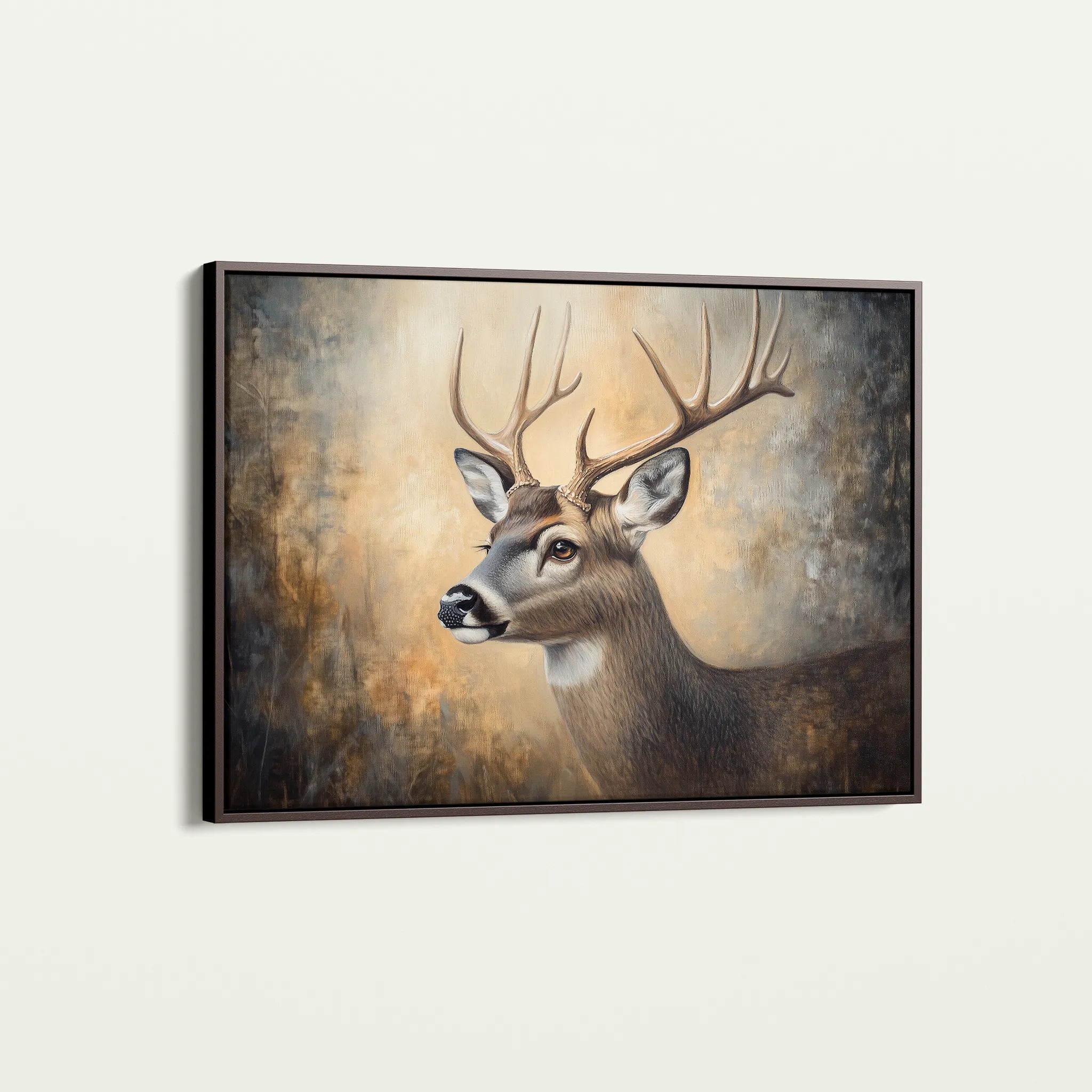 Animals 064 Canvas Art 18" x 24" / 45 x 60 cm / Black