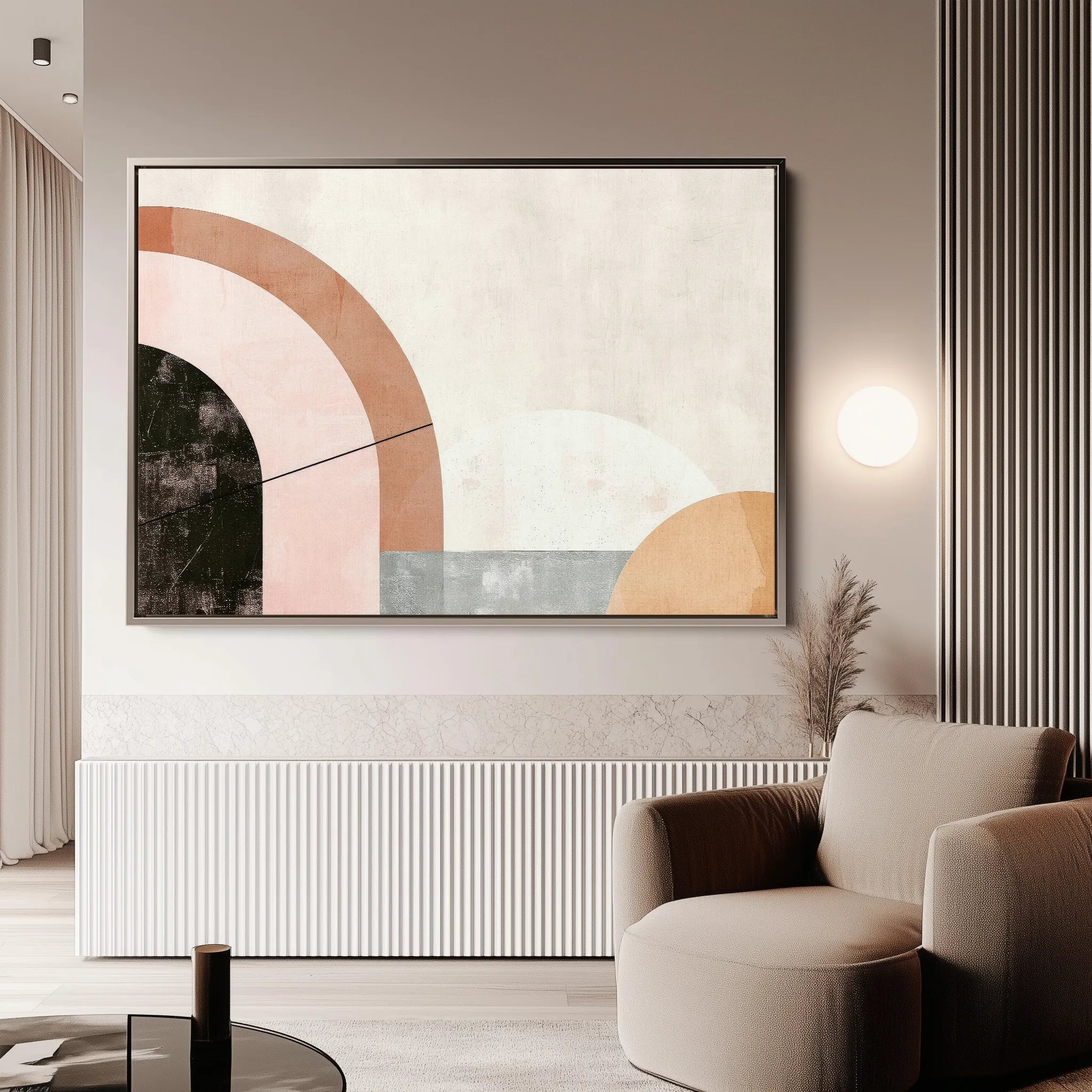 Boho 064 Canvas Art 18" x 24" / 45 x 60 cm / Black