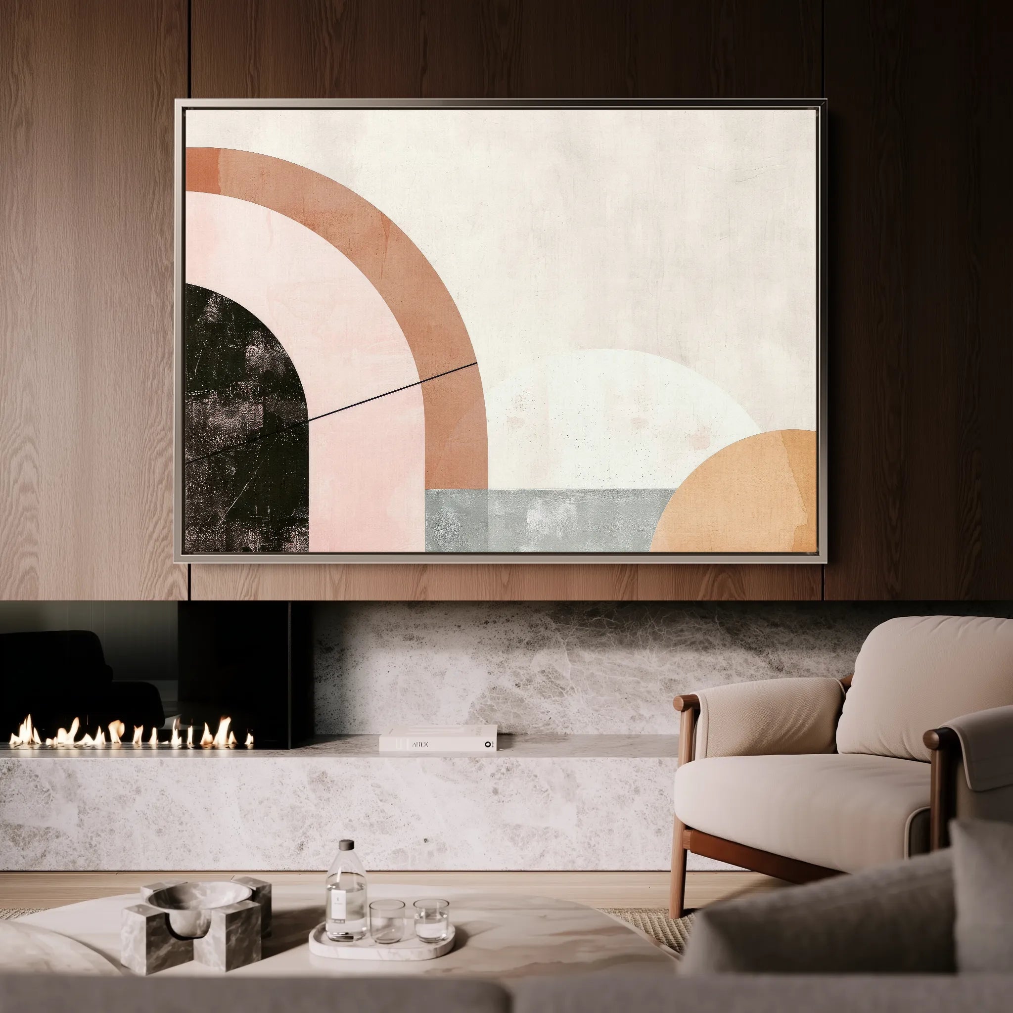 Boho 064 Canvas Art 18" x 24" / 45 x 60 cm / Black