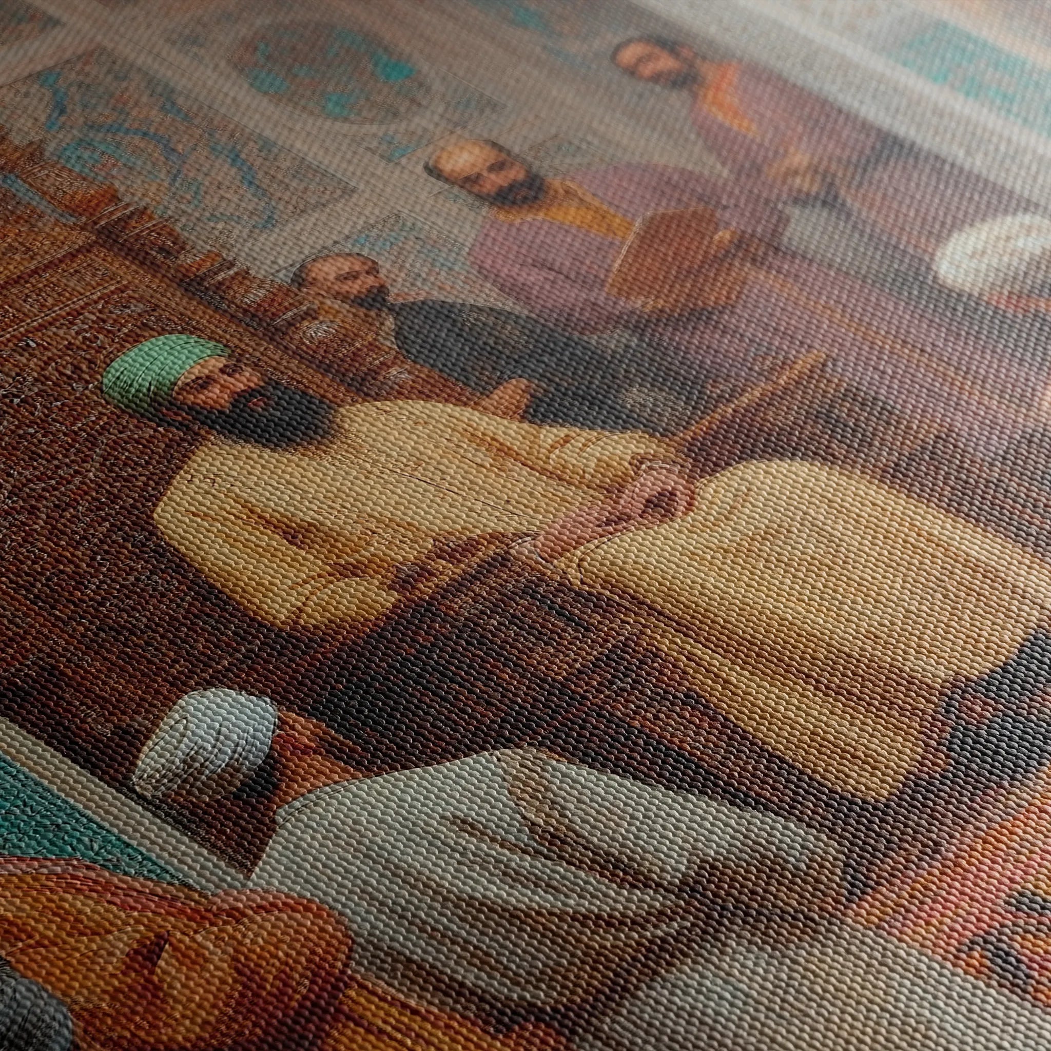 Orientalist 064 Canvas Art 18" x 24" / 45 x 60 cm / Black