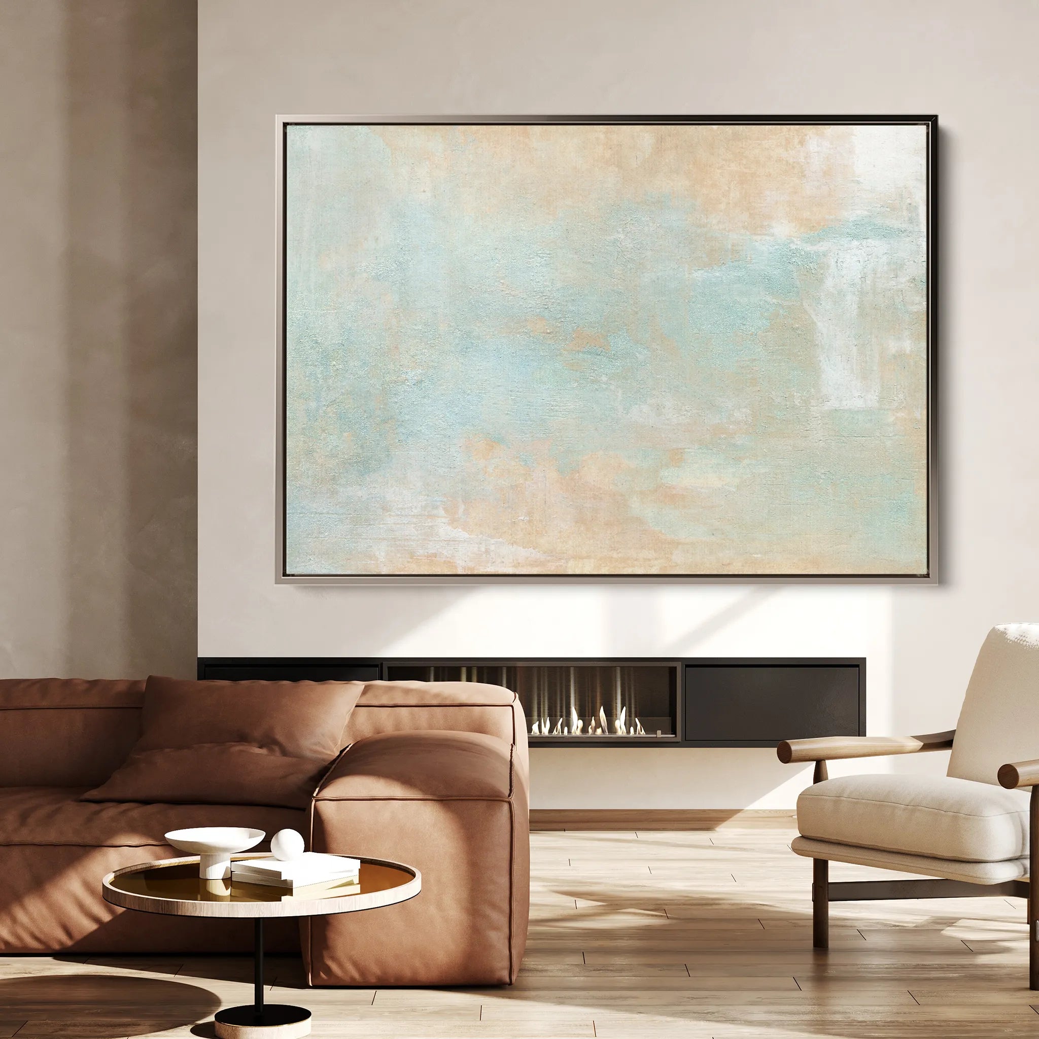 Abstract 065 Canvas Art 18" x 24" / 45 x 60 cm / Black