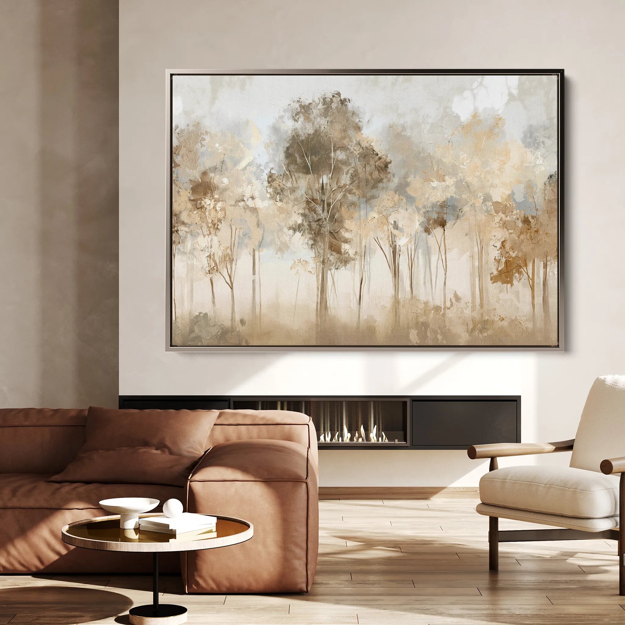 Floral 065 Canvas Art 18" x 24" / 45 x 60 cm / Black