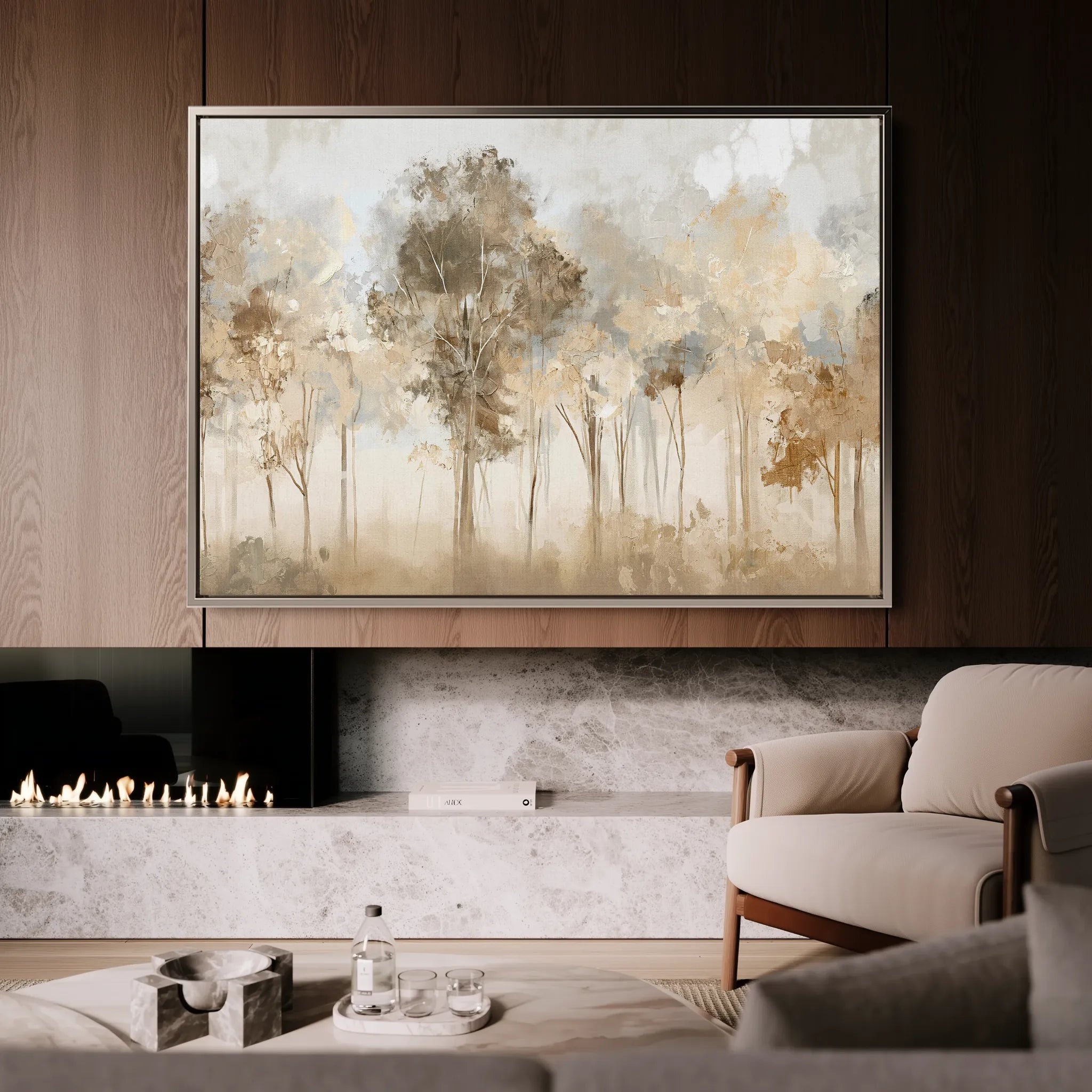 Floral 065 Canvas Art 18" x 24" / 45 x 60 cm / Black