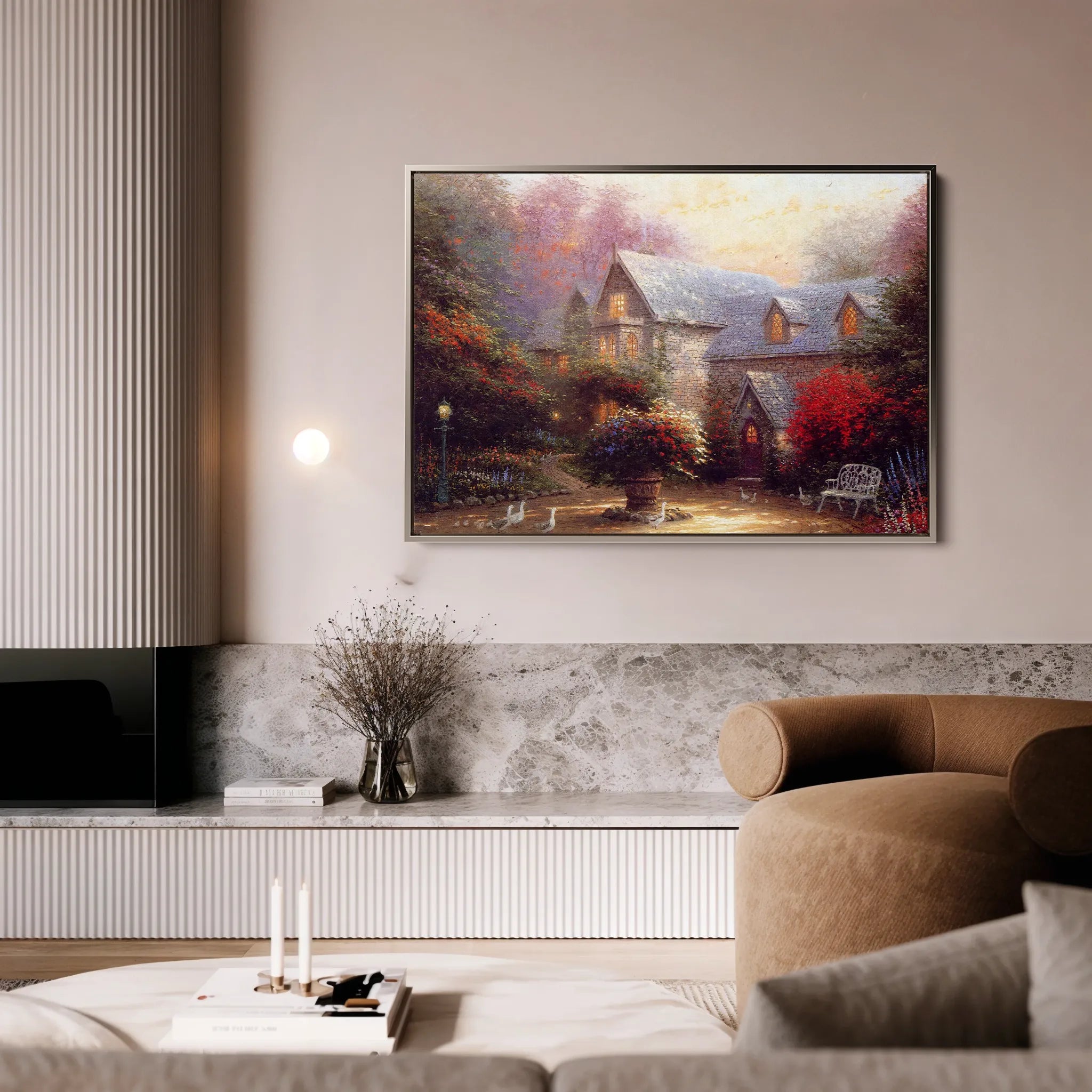 Landscape 065 Canvas Art 18" x 24" / 45 x 60 cm / Black