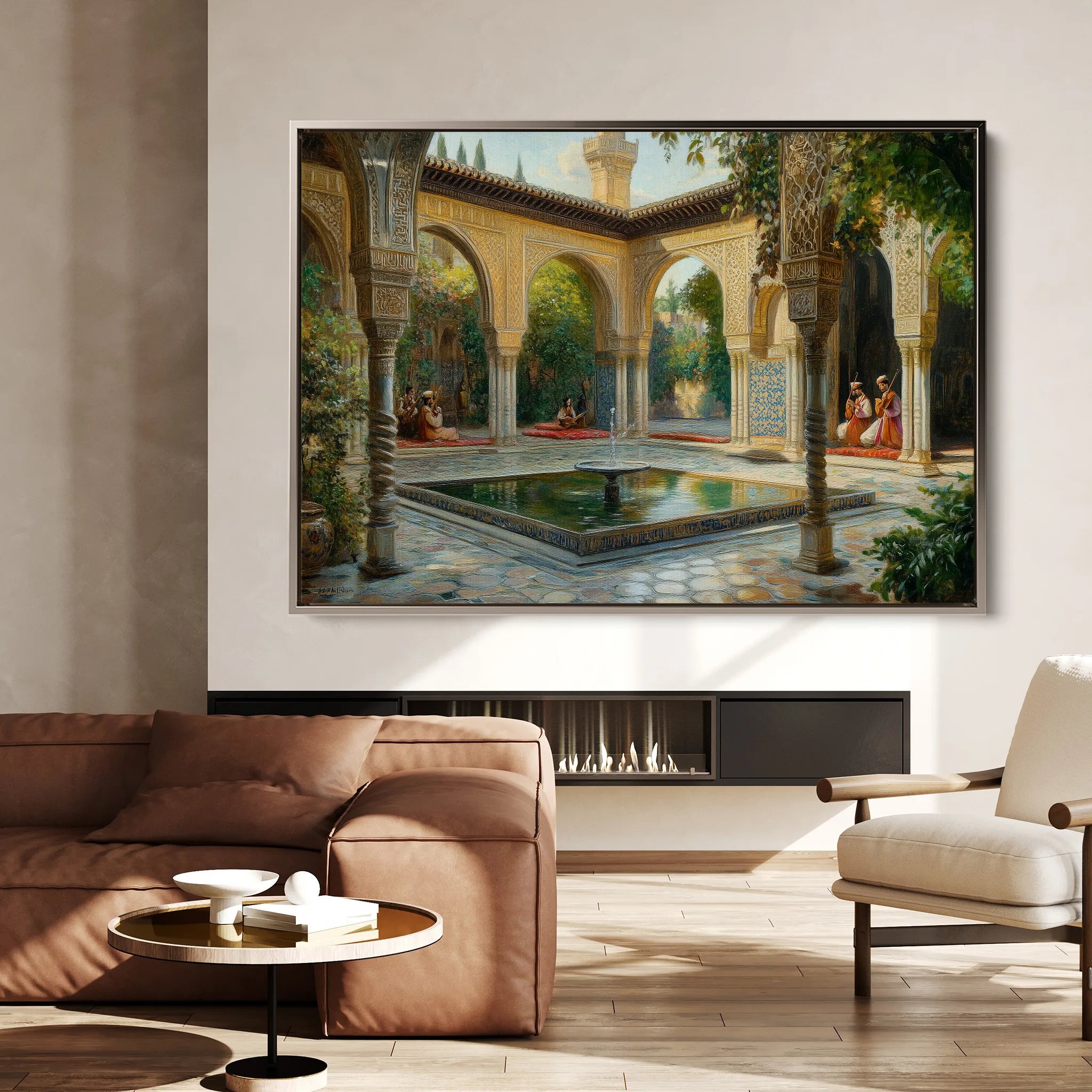 Orientalist 065 Canvas Art 18" x 24" / 45 x 60 cm / Black