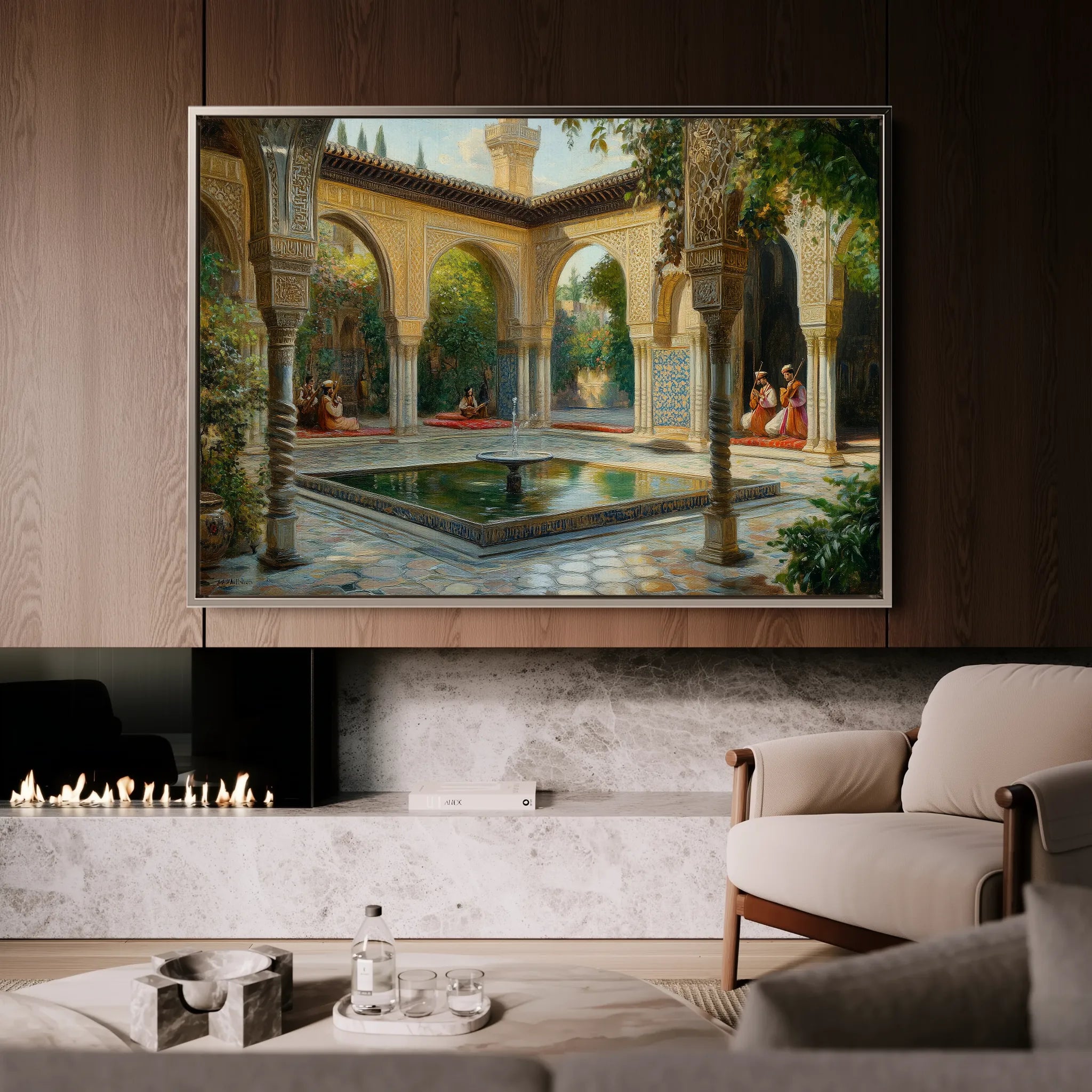 Orientalist 065 Canvas Art 18" x 24" / 45 x 60 cm / Black