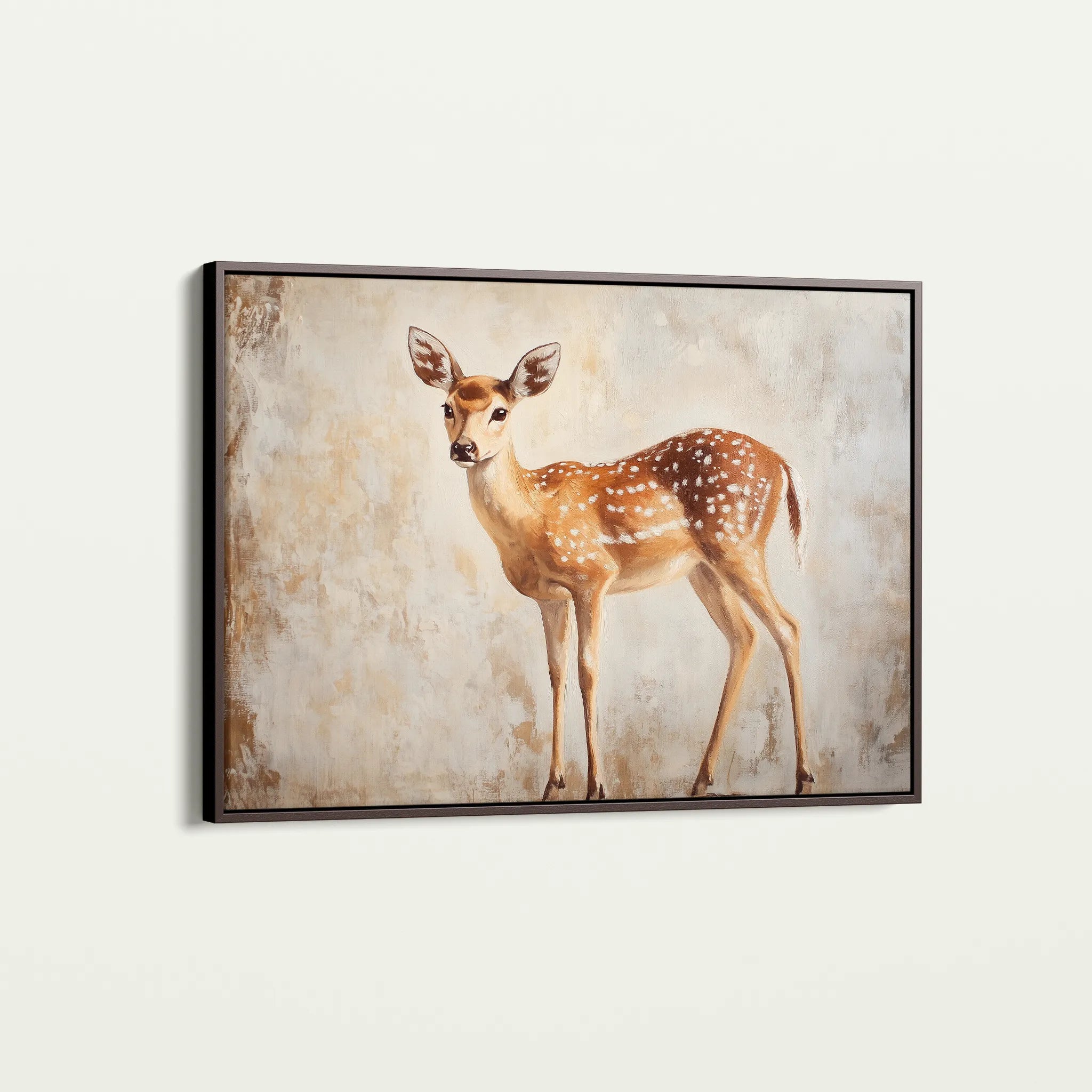 Animals 066 Canvas Art 18" x 24" / 45 x 60 cm / Black