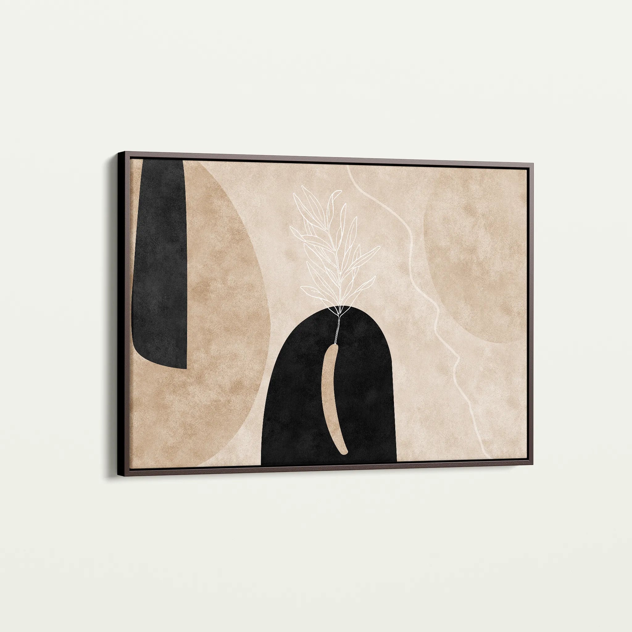 Boho 066 Canvas Art 18" x 24" / 45 x 60 cm / Black