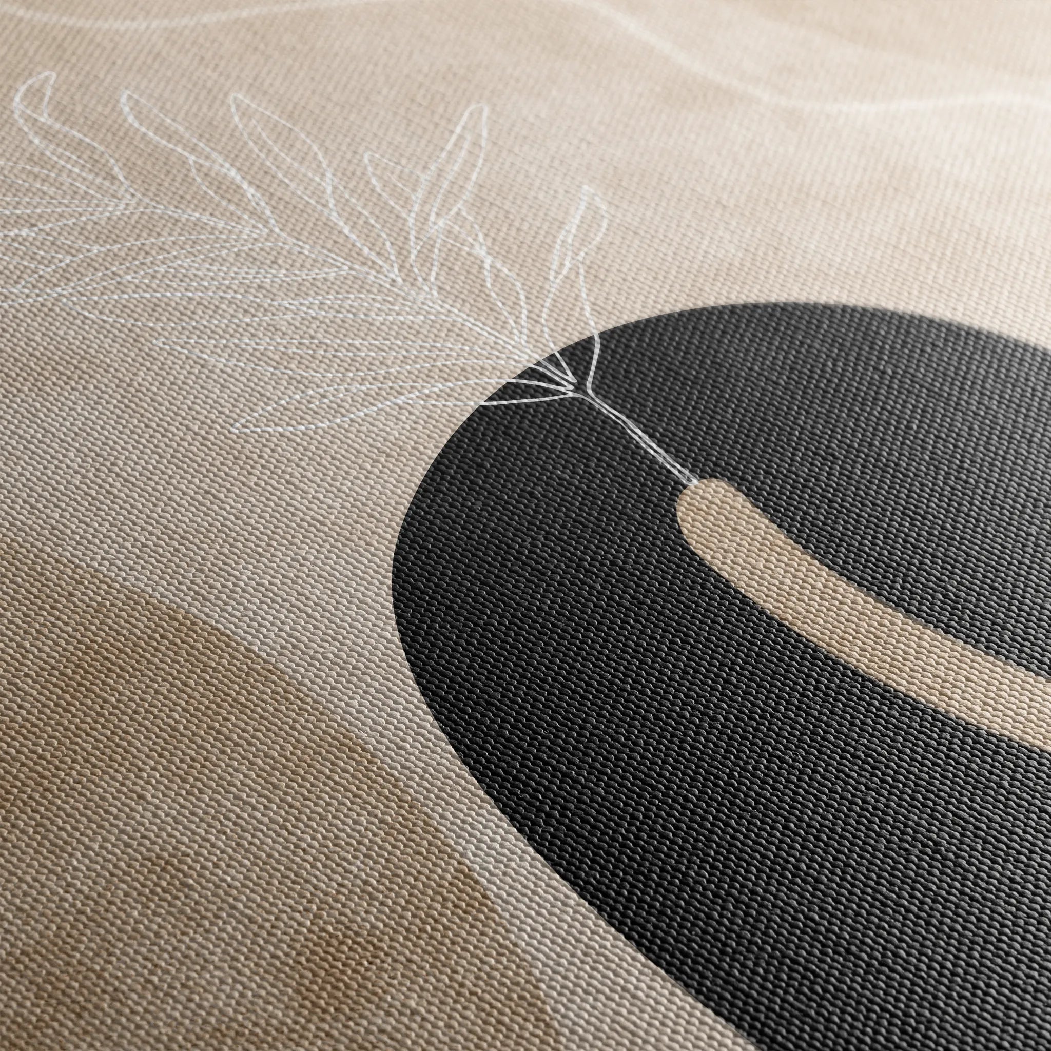 Boho 066 Canvas Art 18" x 24" / 45 x 60 cm / Black