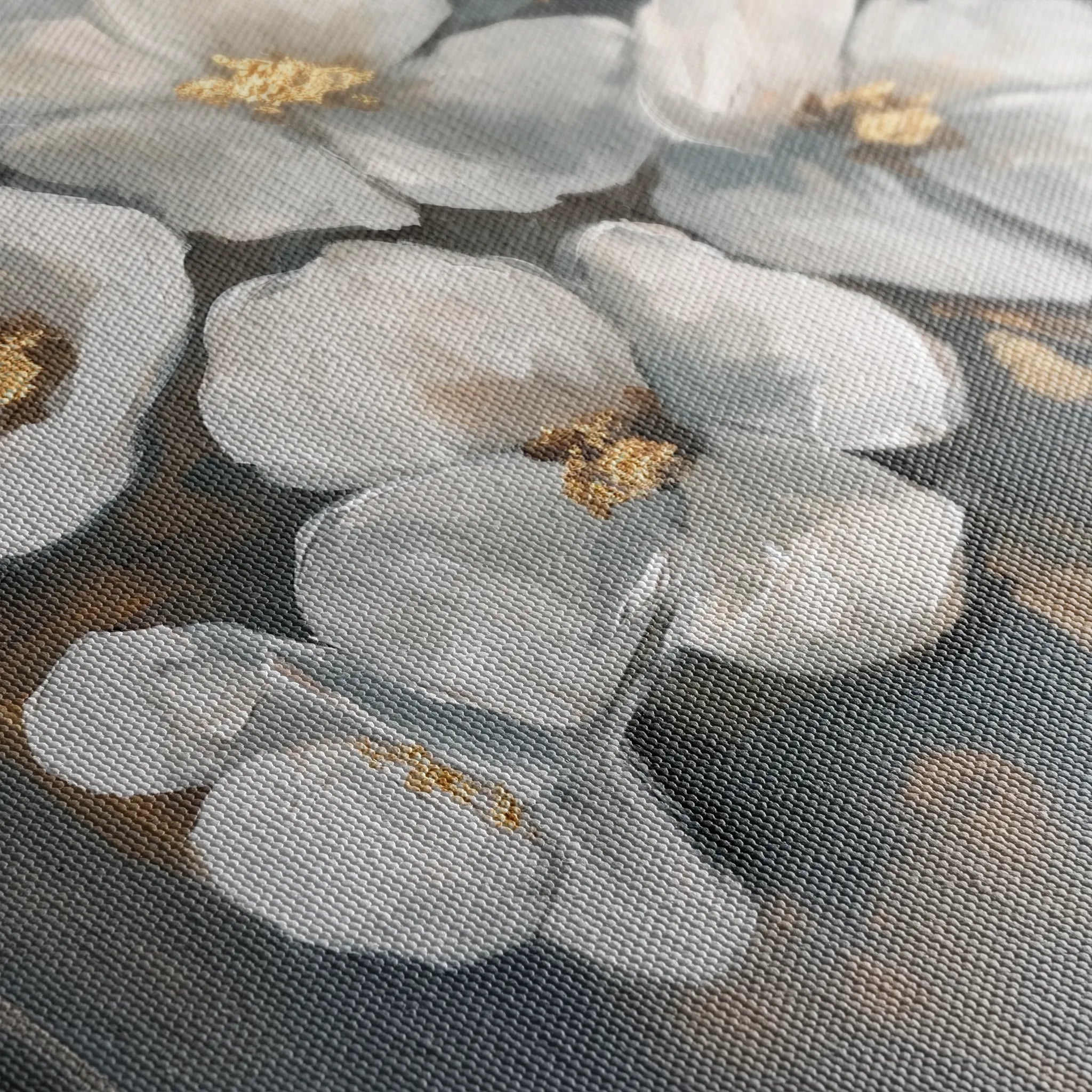 Floral 066 Canvas Art 18" x 24" / 45 x 60 cm / Black