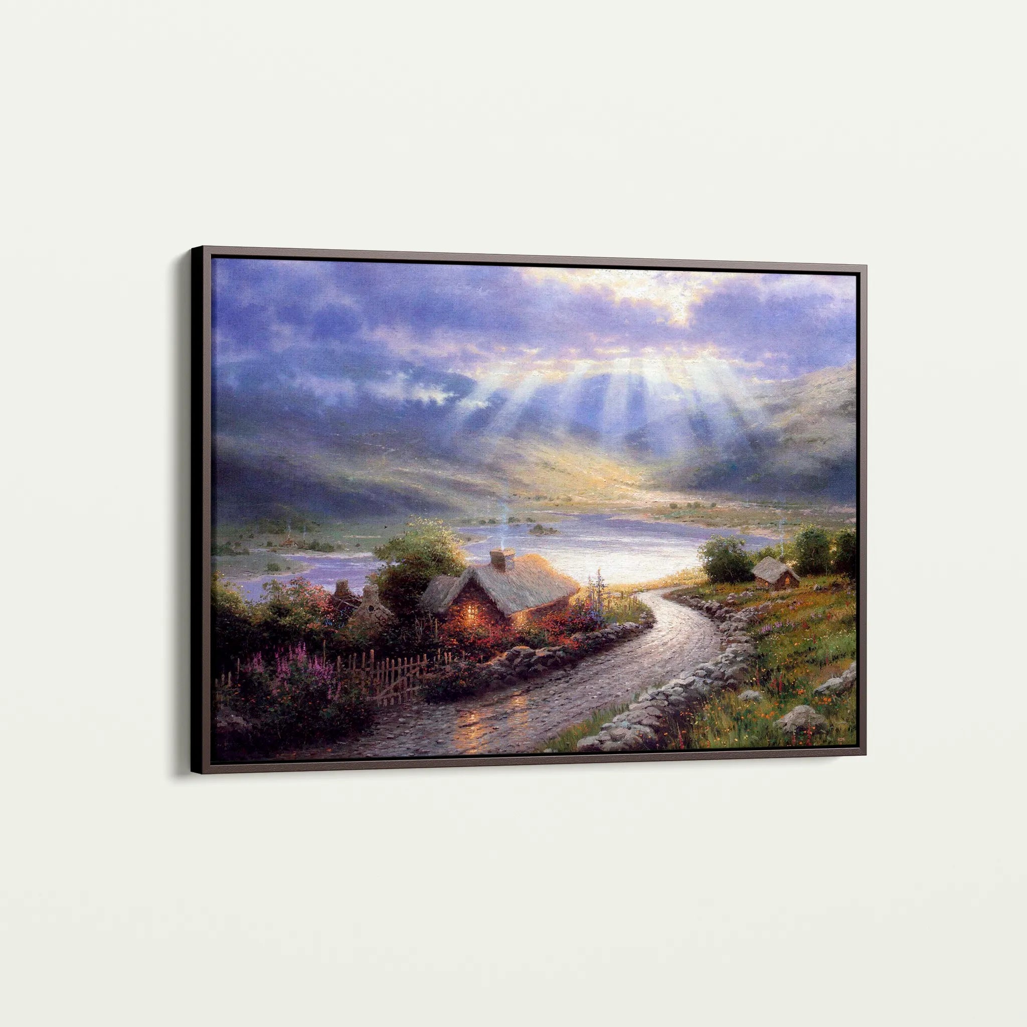 Landscape 066 Canvas Art 18" x 24" / 45 x 60 cm / Black