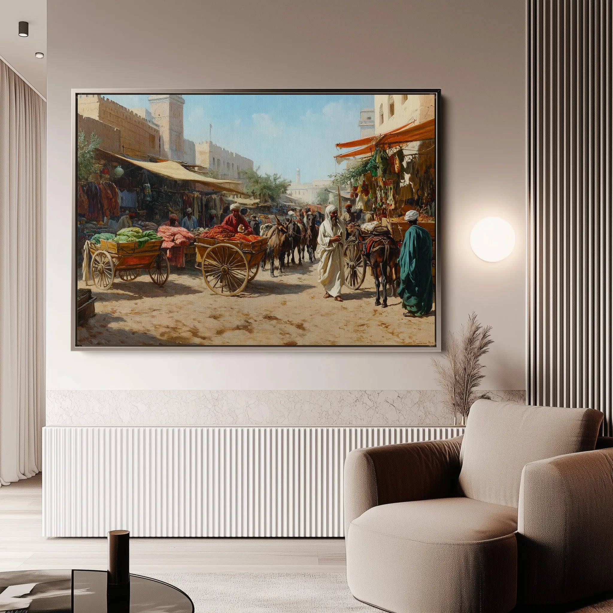 Orientalist 066 Canvas Art 18" x 24" / 45 x 60 cm / Black