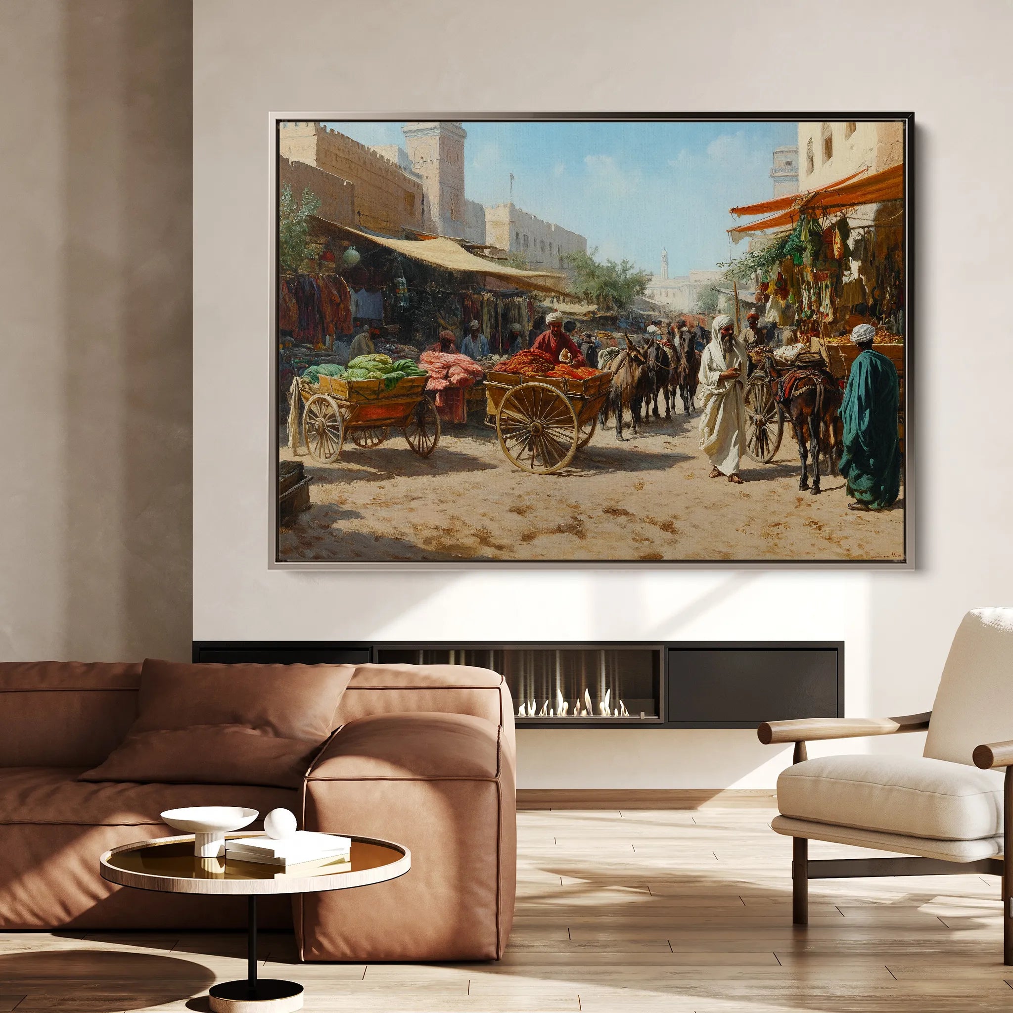 Orientalist 066 Canvas Art 18" x 24" / 45 x 60 cm / Black