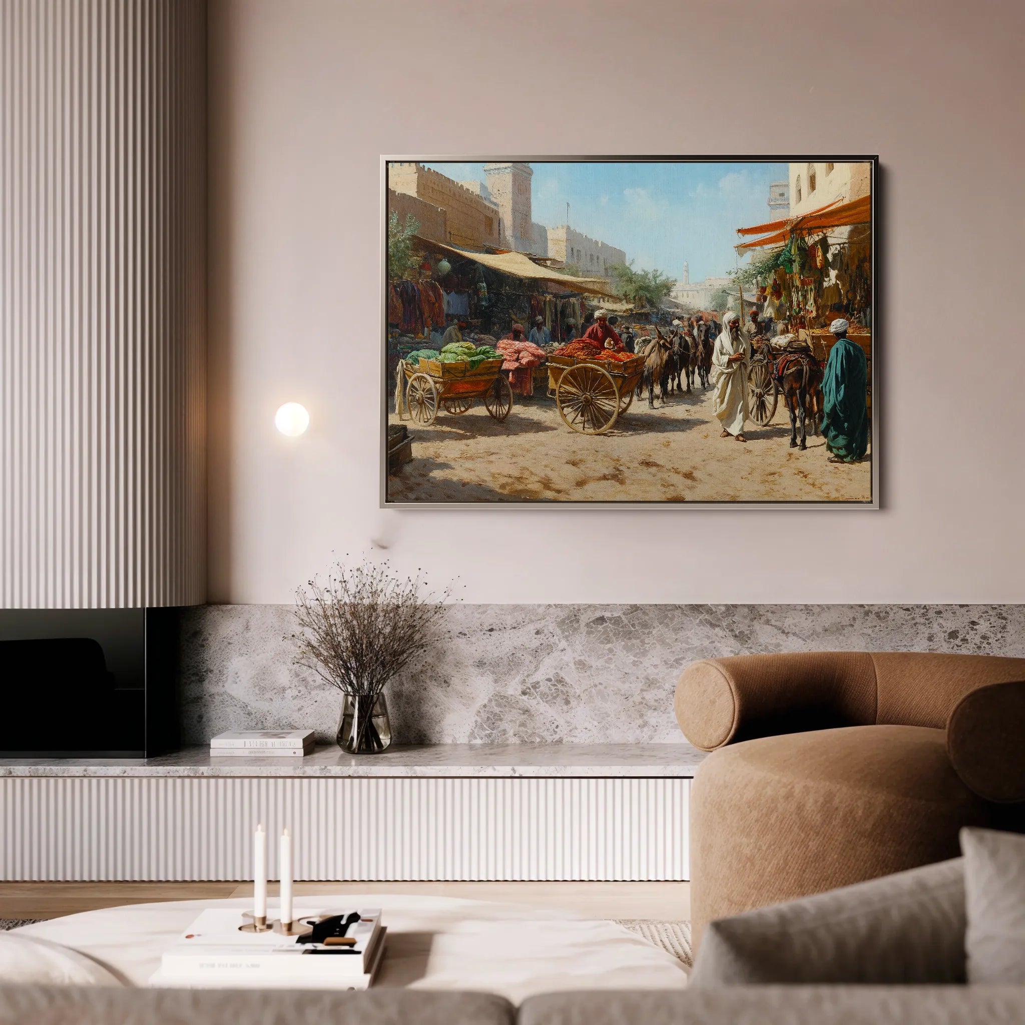 Orientalist 066 Canvas Art 18" x 24" / 45 x 60 cm / Black