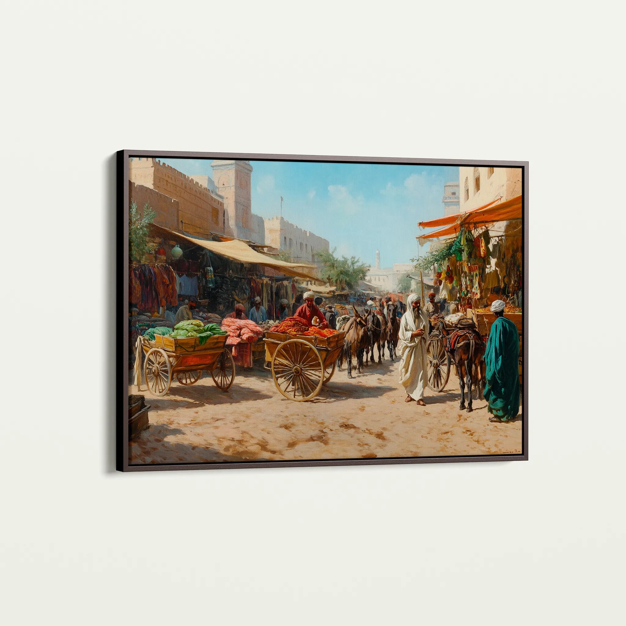 Orientalist 066 Canvas Art 18" x 24" / 45 x 60 cm / Black