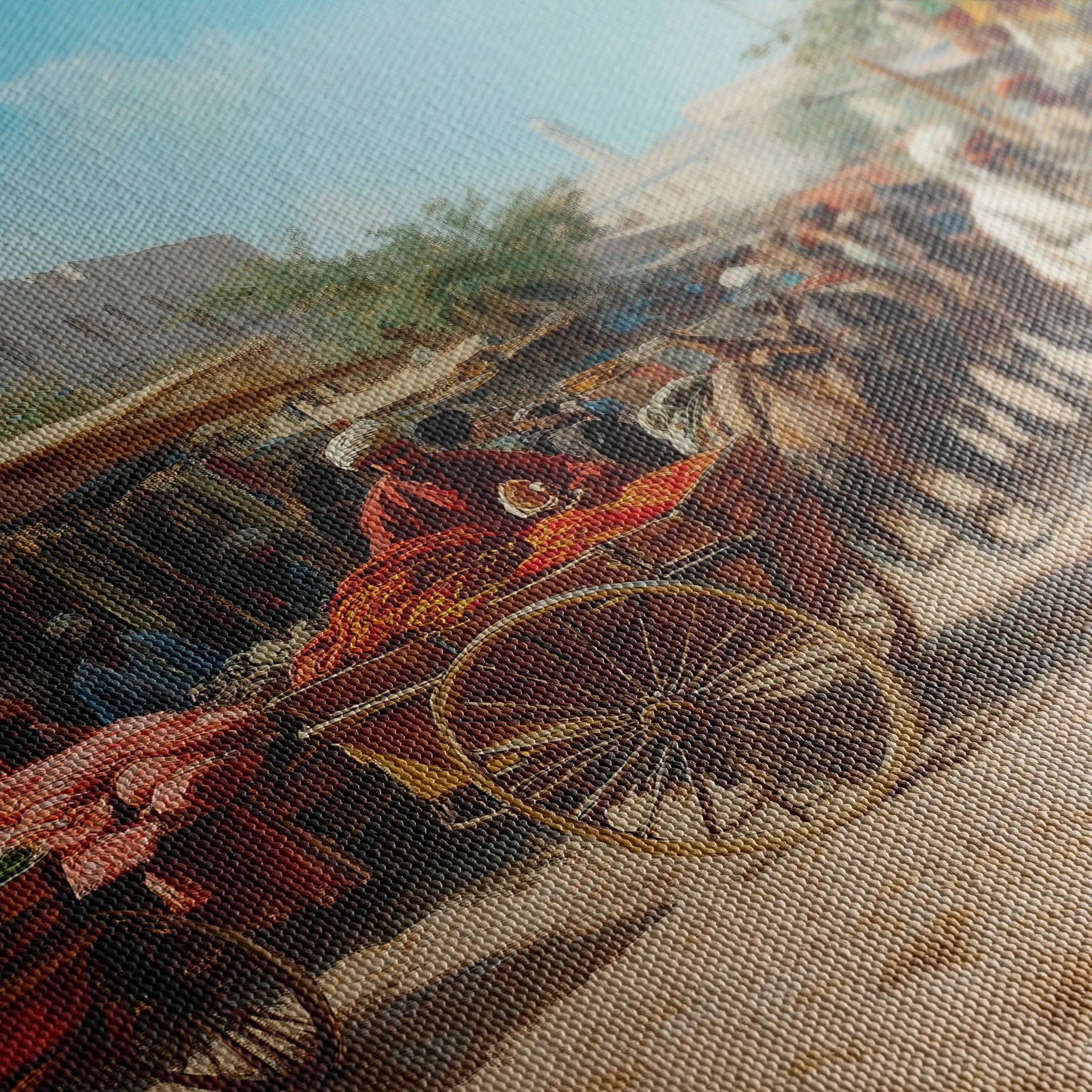 Orientalist 066 Canvas Art 18" x 24" / 45 x 60 cm / Black