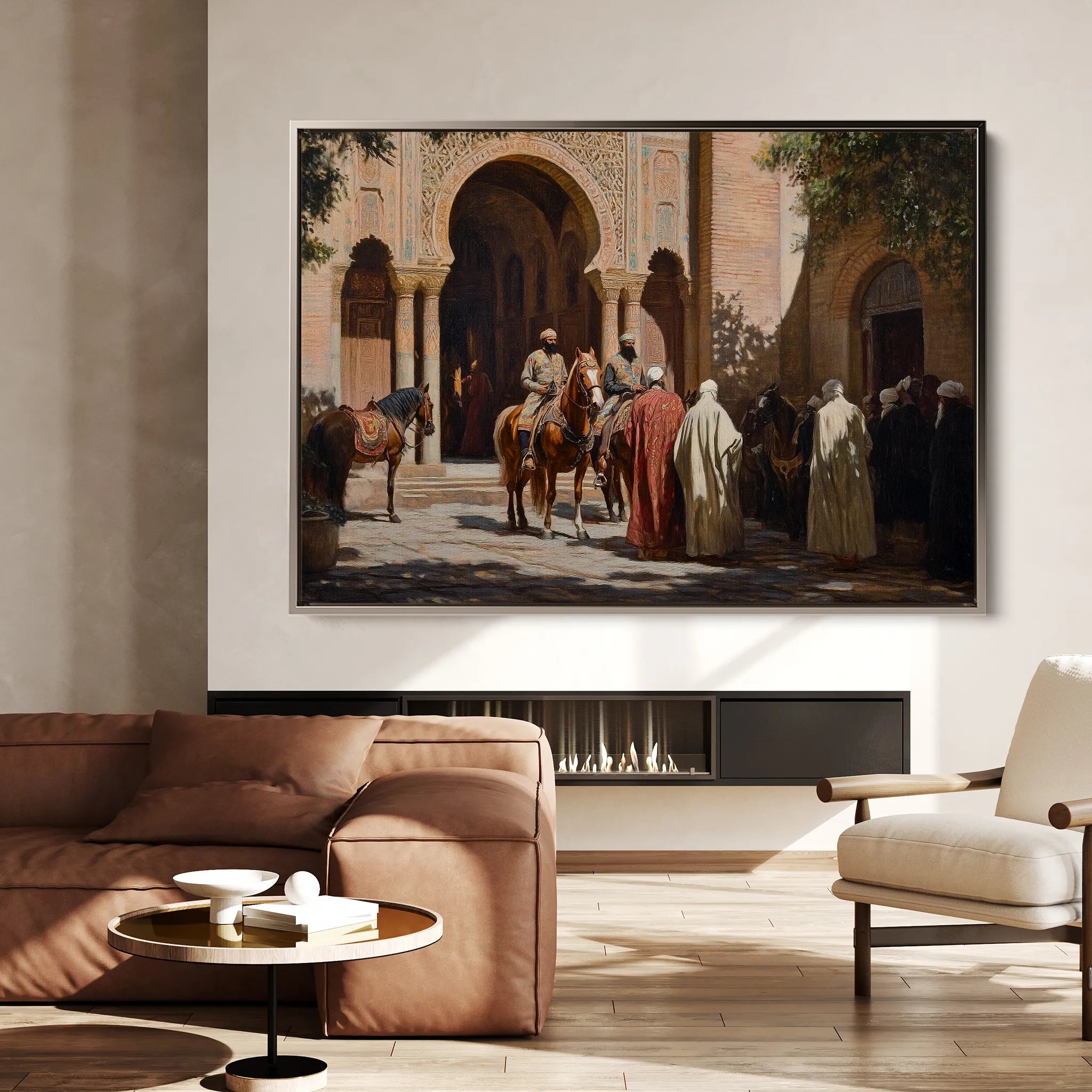 Orientalist 067 Canvas Art 18" x 24" / 45 x 60 cm / Black