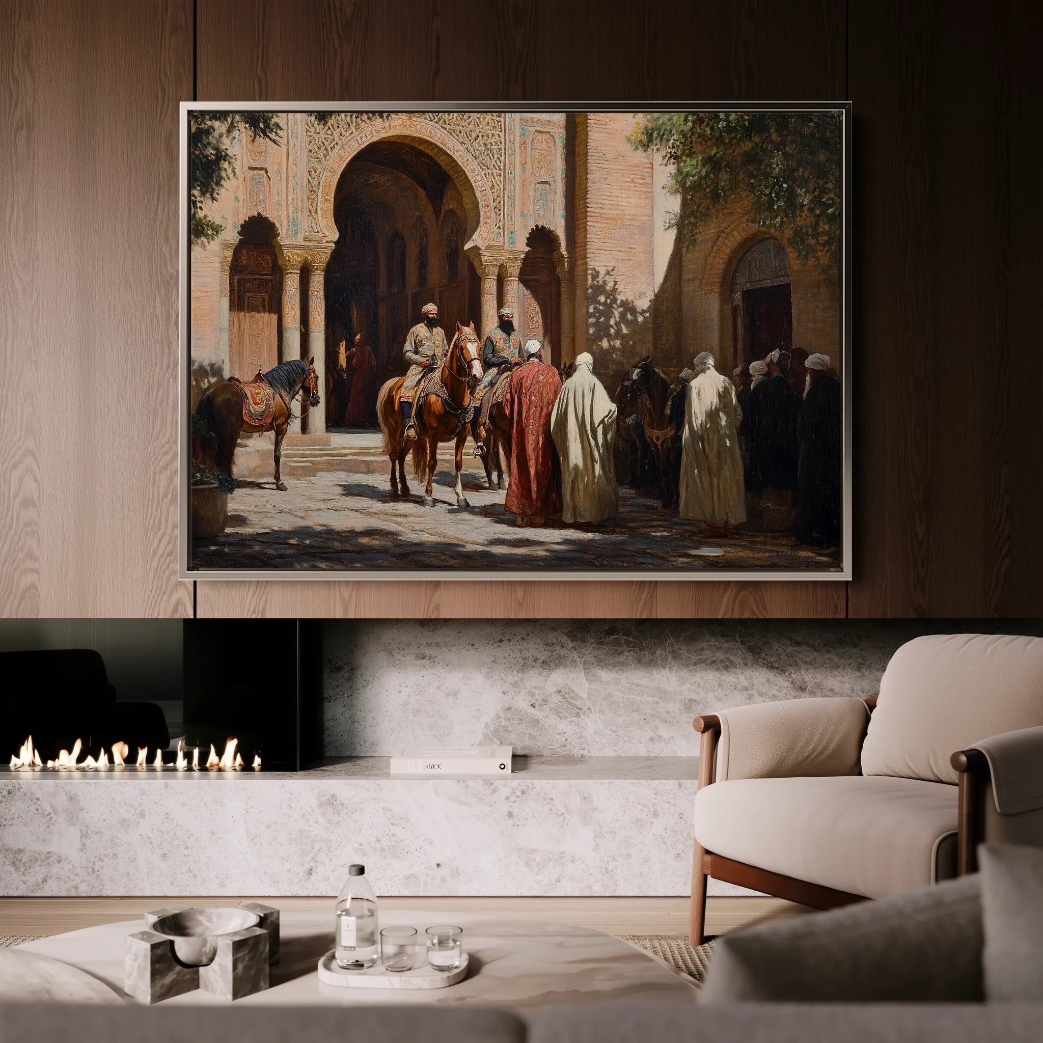 Orientalist 067 Canvas Art 18" x 24" / 45 x 60 cm / Black
