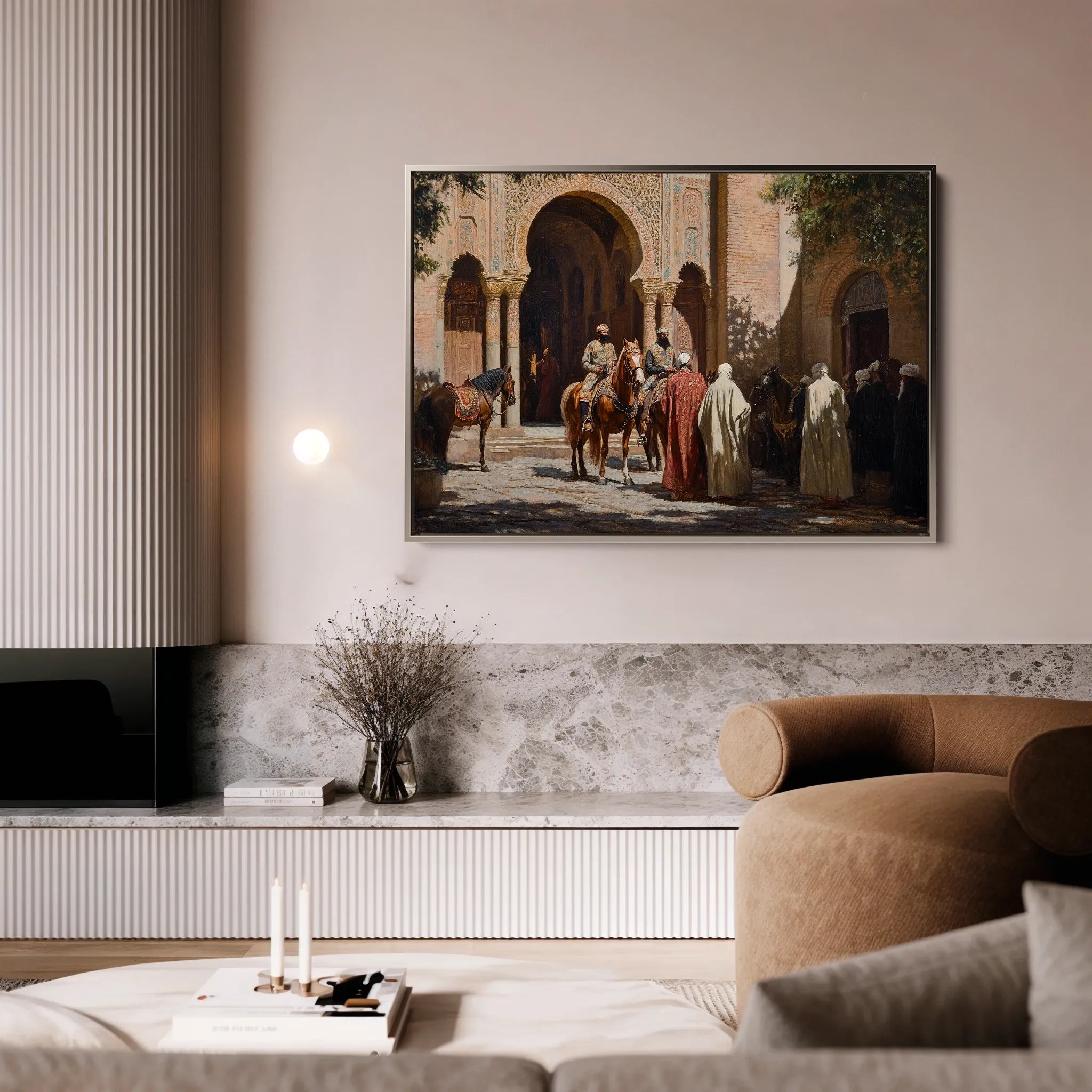 Orientalist 067 Canvas Art 18" x 24" / 45 x 60 cm / Black