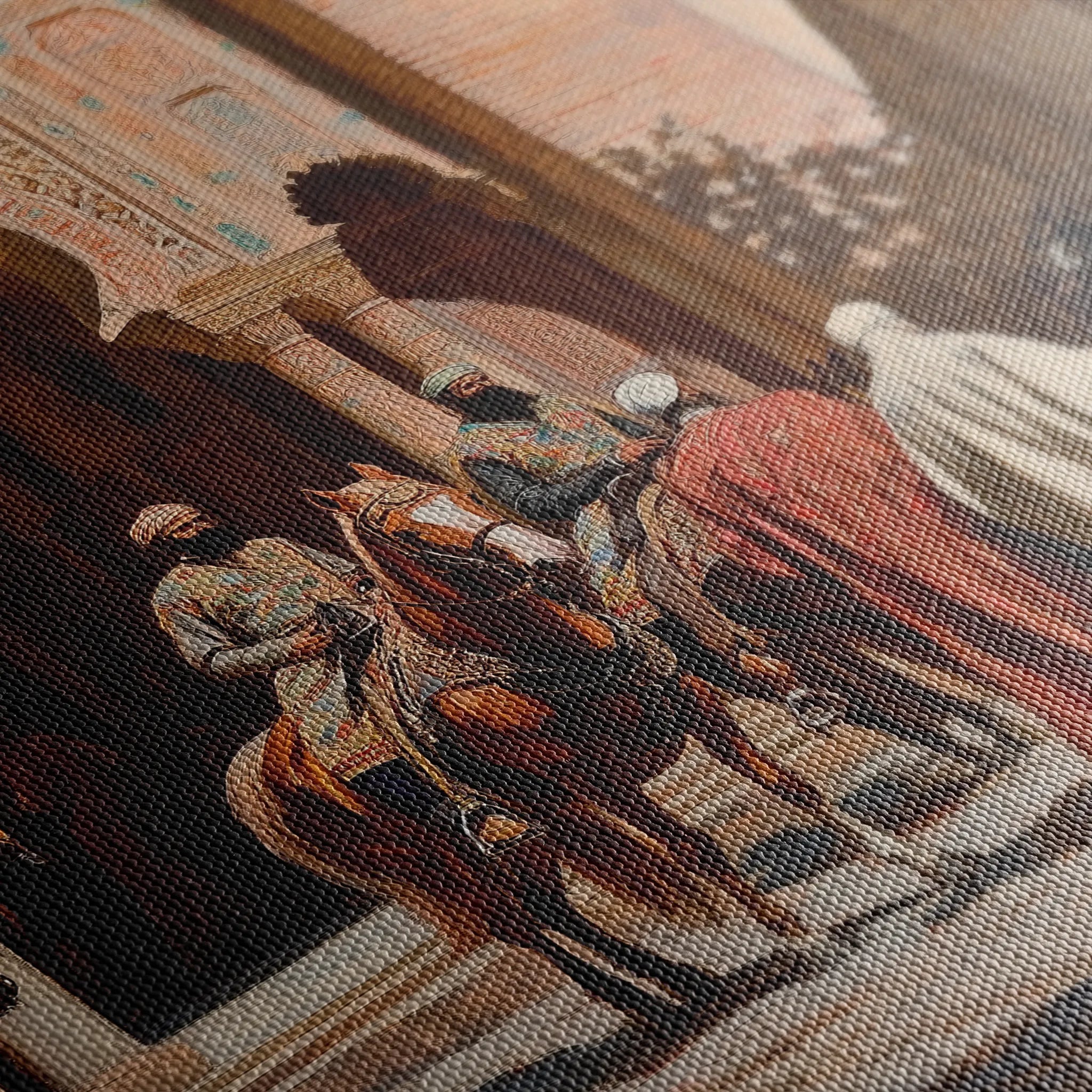 Orientalist 067 Canvas Art 18" x 24" / 45 x 60 cm / Black