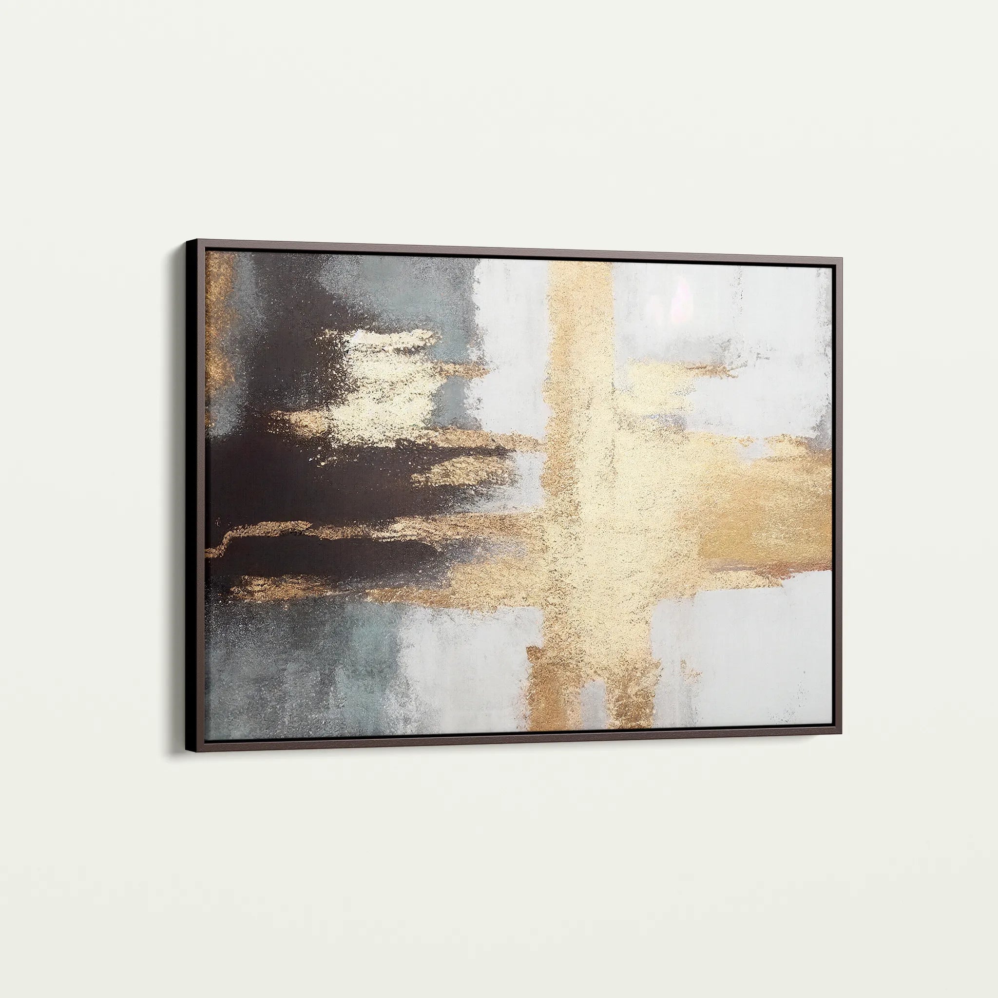 Abstract 068 Canvas Art 18" x 24" / 45 x 60 cm / Black