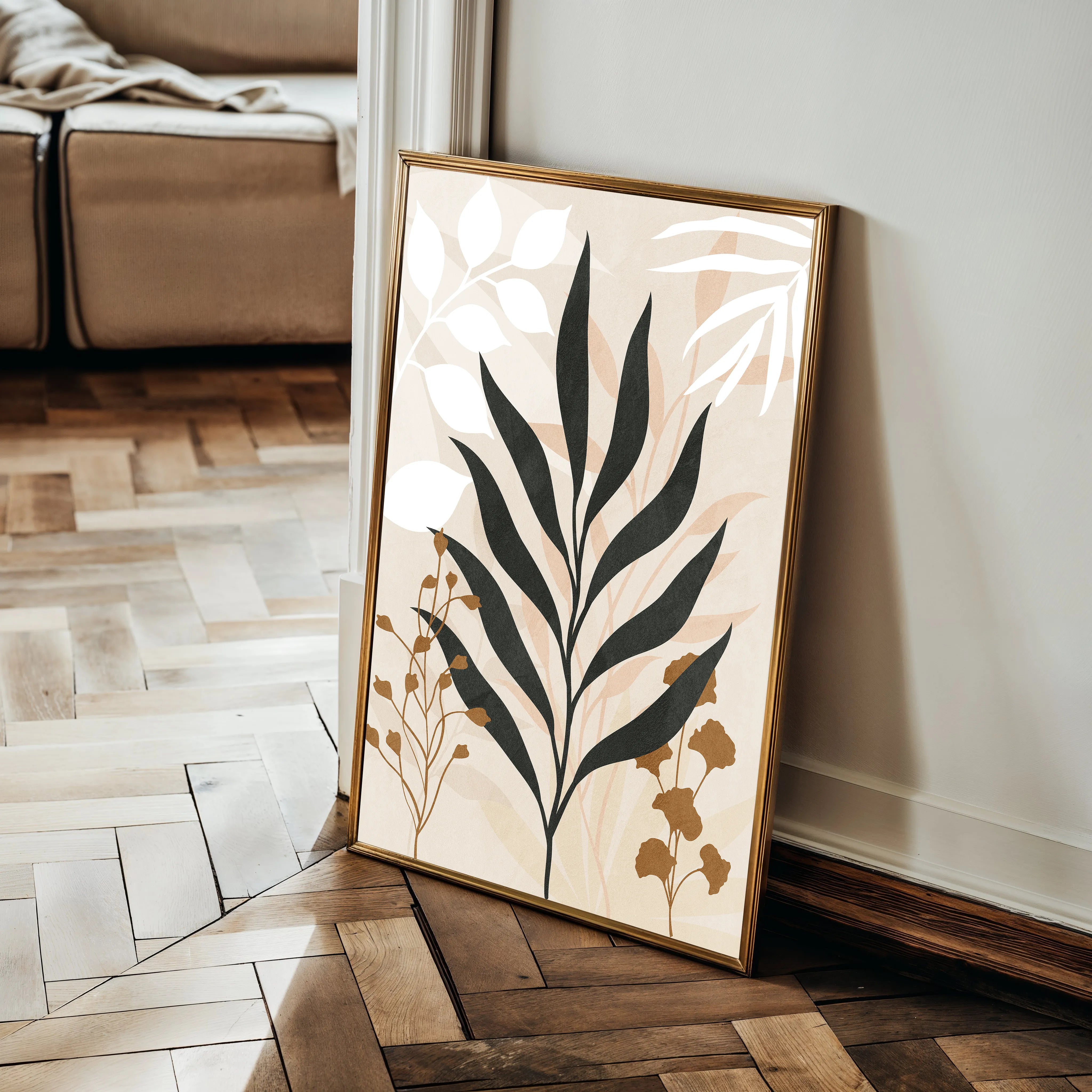Boho 068 Canvas Art 18" x 24" / 45 x 60 cm / Black