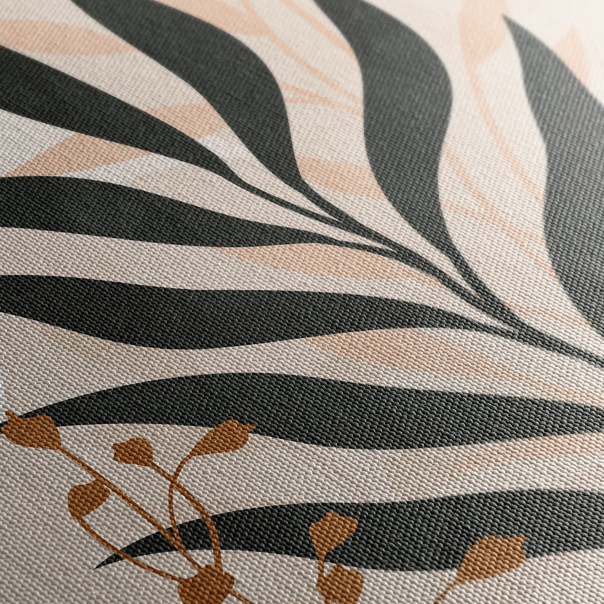 Boho 068 Canvas Art 18" x 24" / 45 x 60 cm / Black