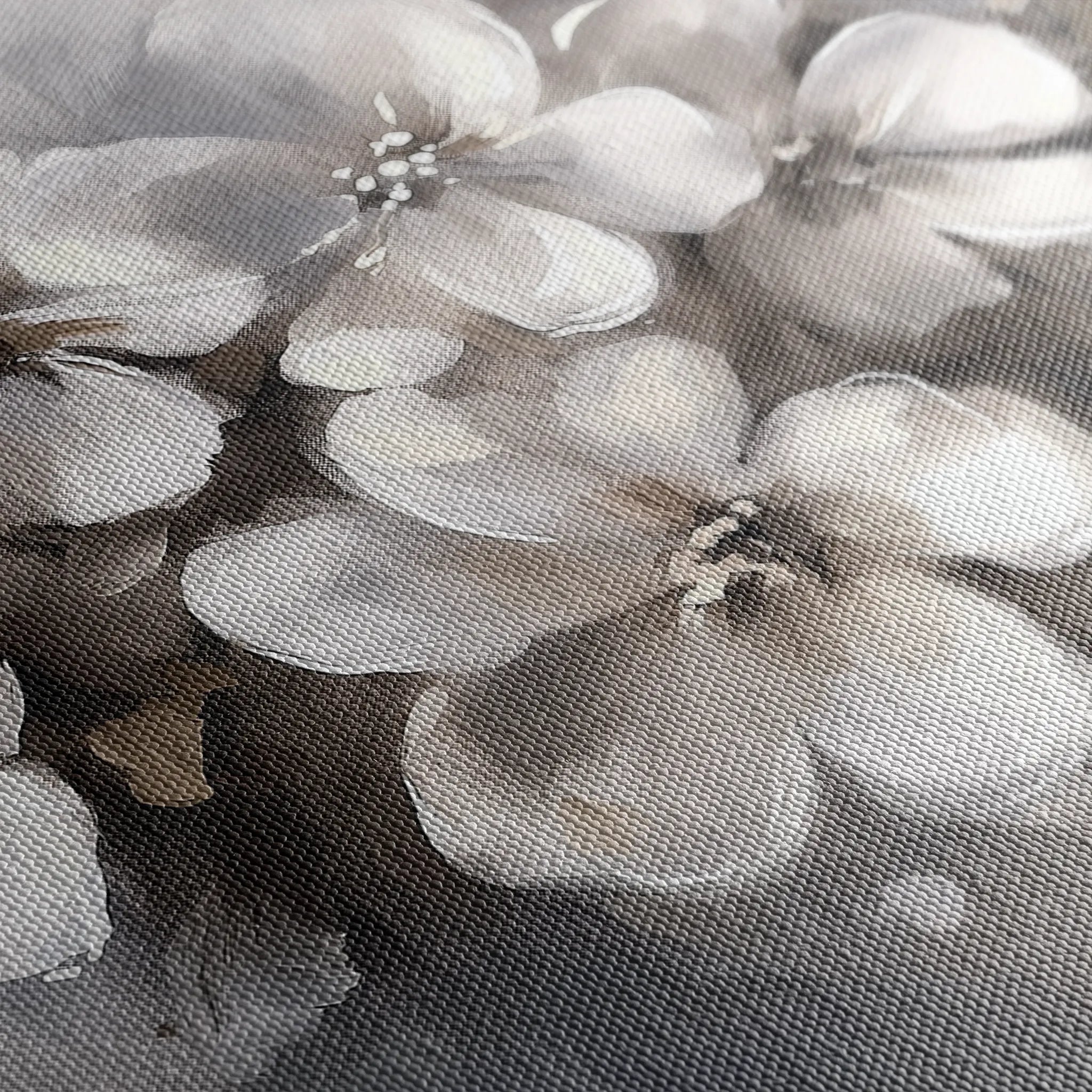 Floral 068 Canvas Art 18" x 24" / 45 x 60 cm / Black