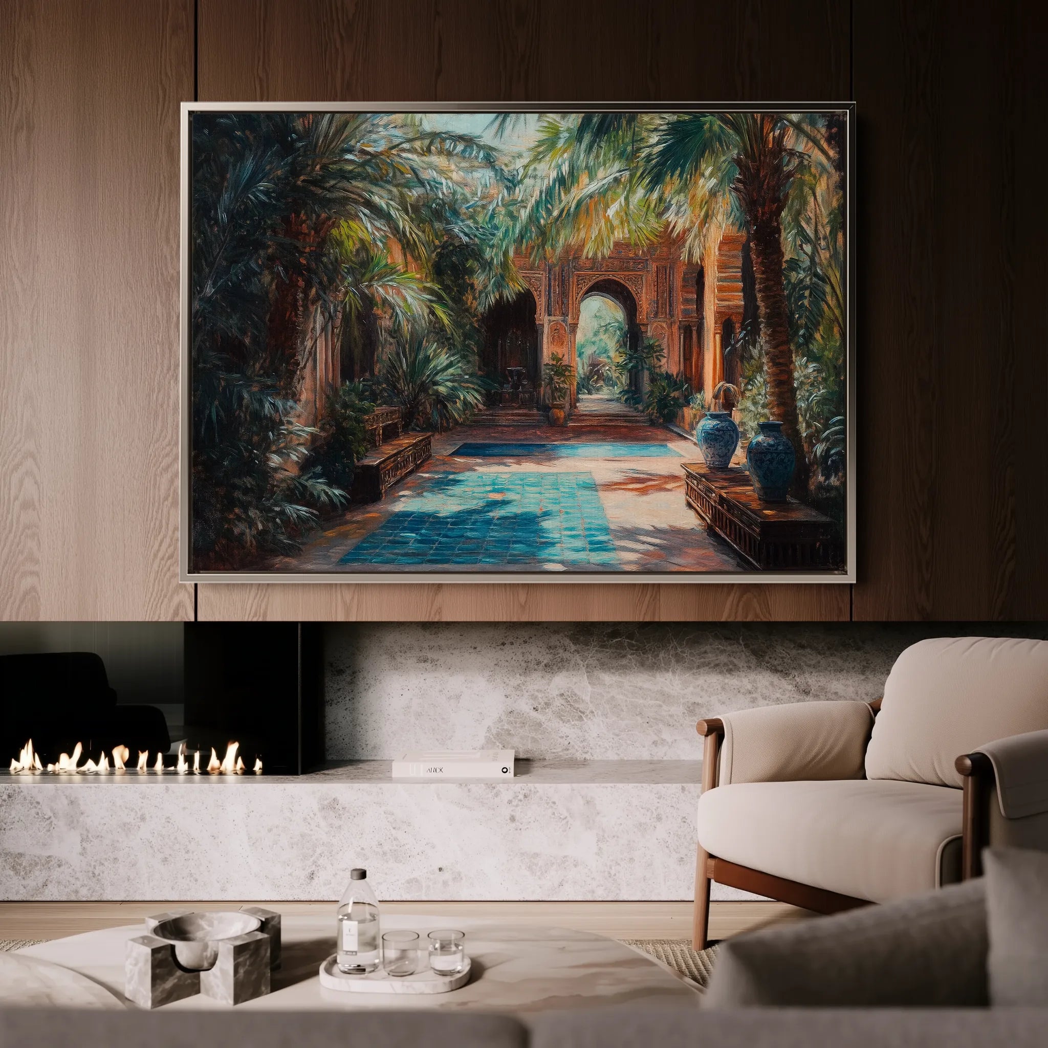 Orientalist 068 Canvas Art 18" x 24" / 45 x 60 cm / Black
