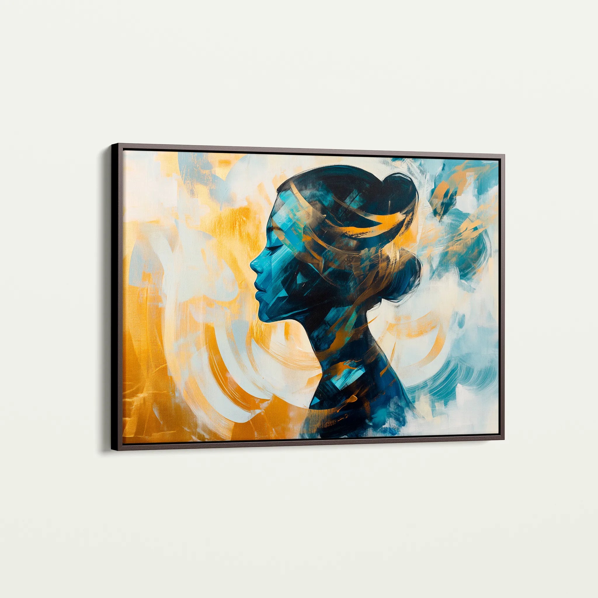 Portrait 068 Canvas Art 18" x 24" / 45 x 60 cm / Black
