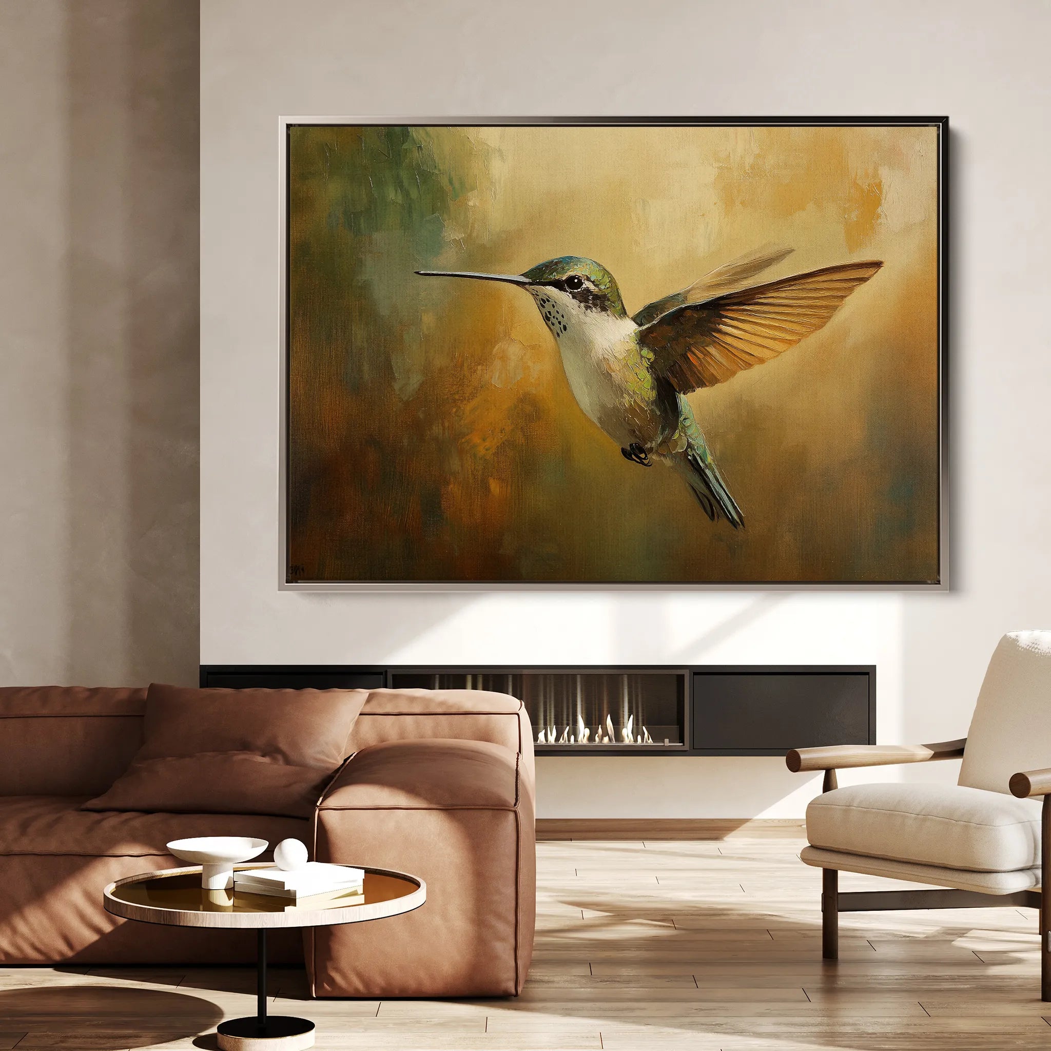 Animals 069 Canvas Art 18" x 24" / 45 x 60 cm / Black