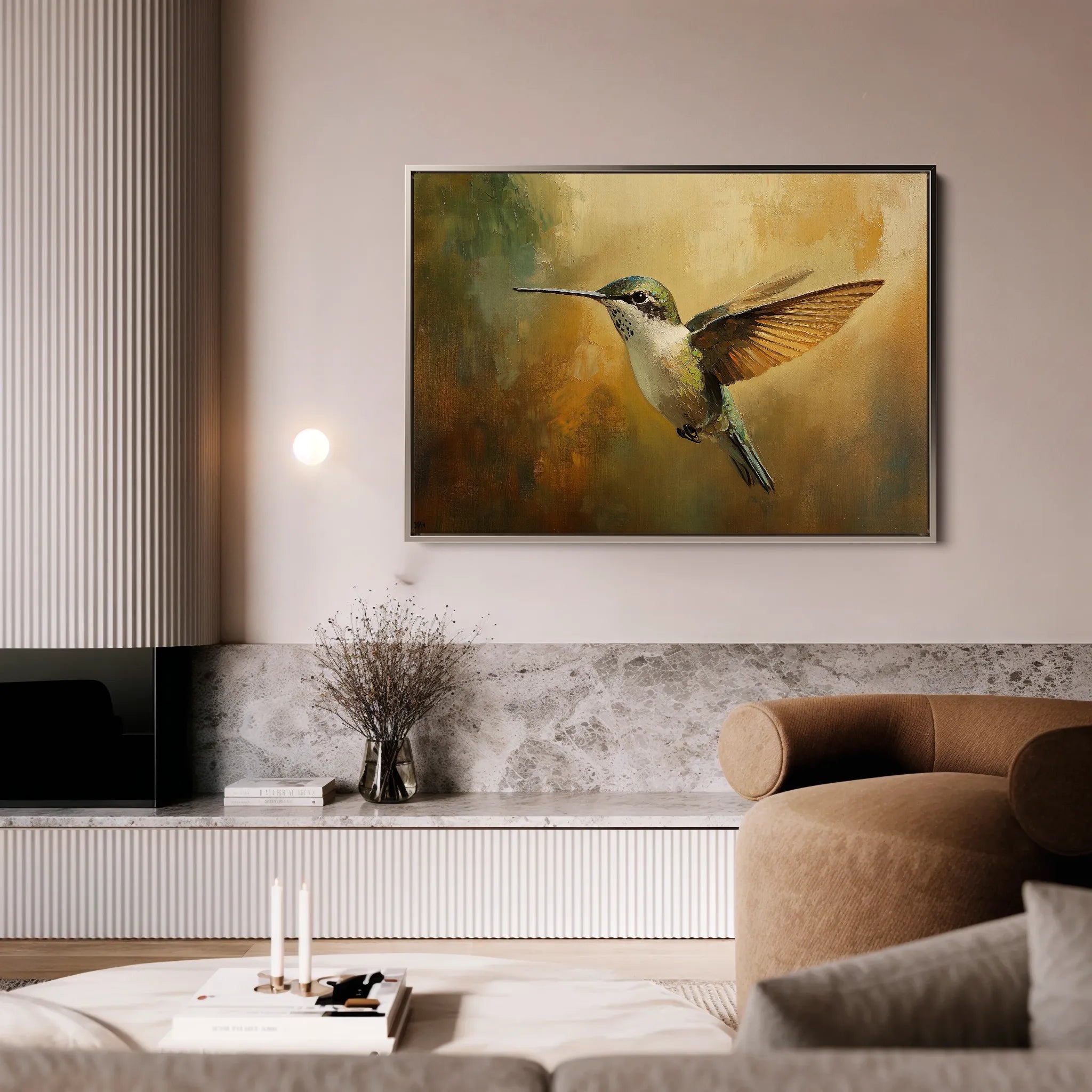Animals 069 Canvas Art 18" x 24" / 45 x 60 cm / Black