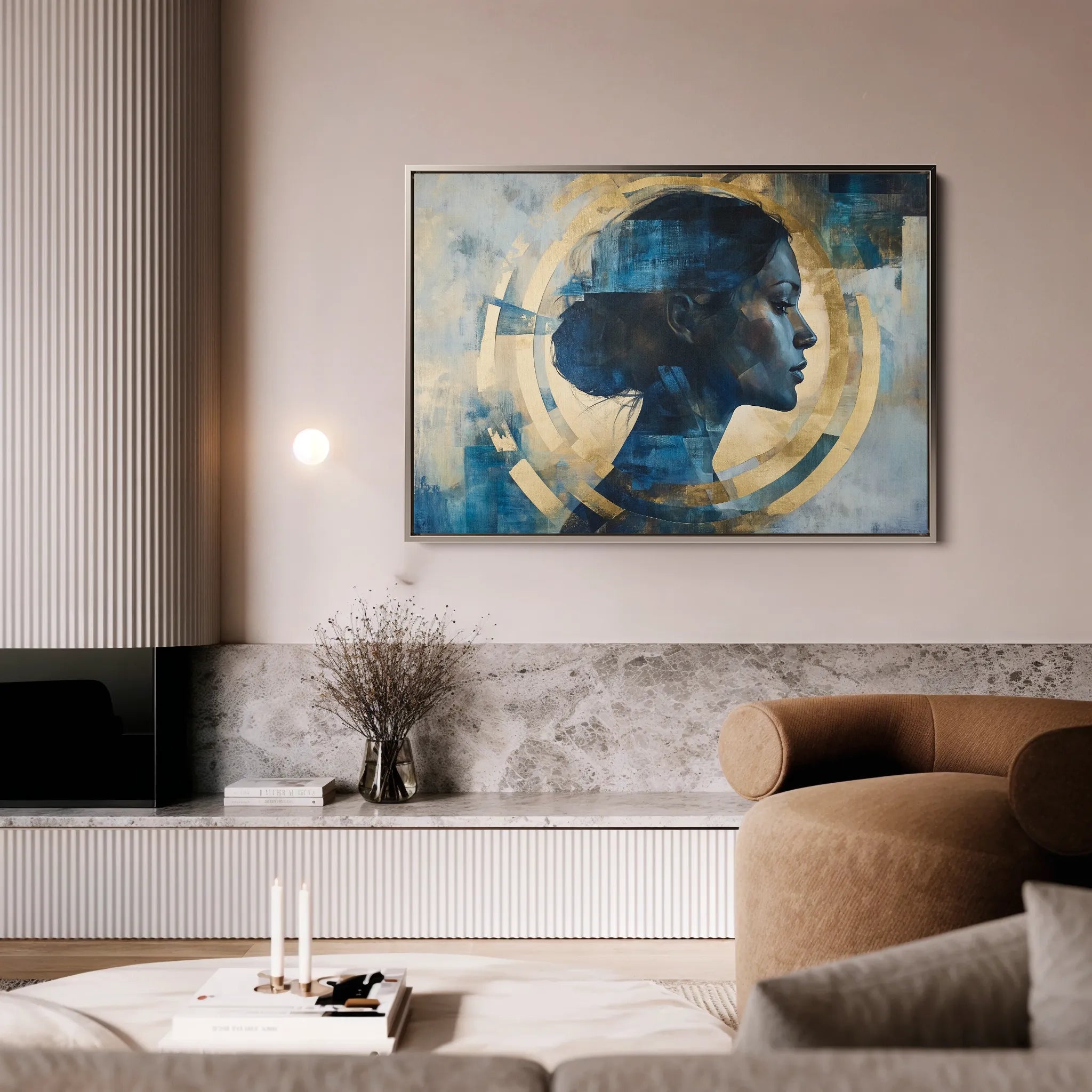 Portrait 069 Canvas Art 18" x 24" / 45 x 60 cm / Black