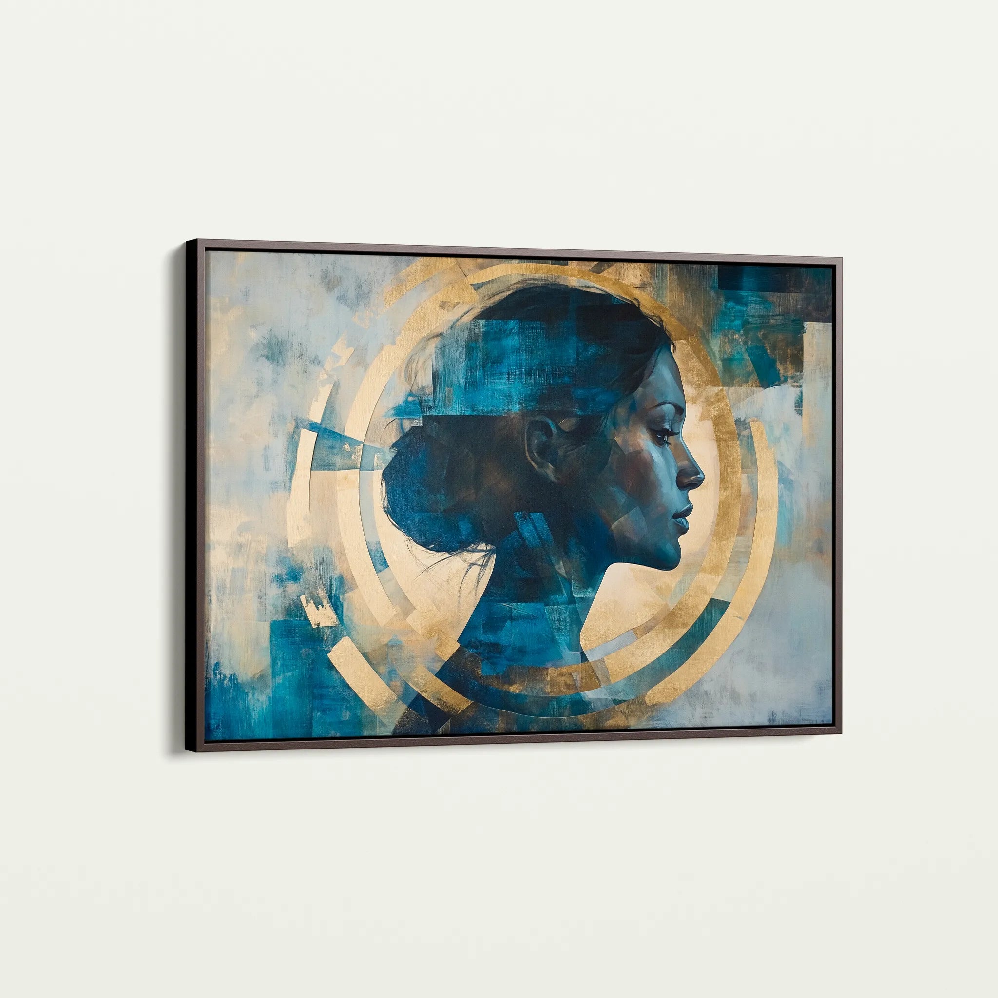 Portrait 069 Canvas Art 18" x 24" / 45 x 60 cm / Black