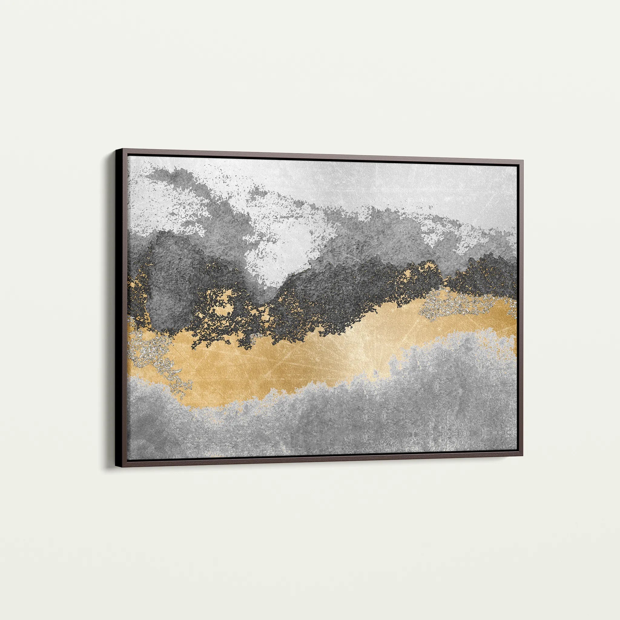 Abstract 070 Canvas Art 18" x 24" / 45 x 60 cm / Black