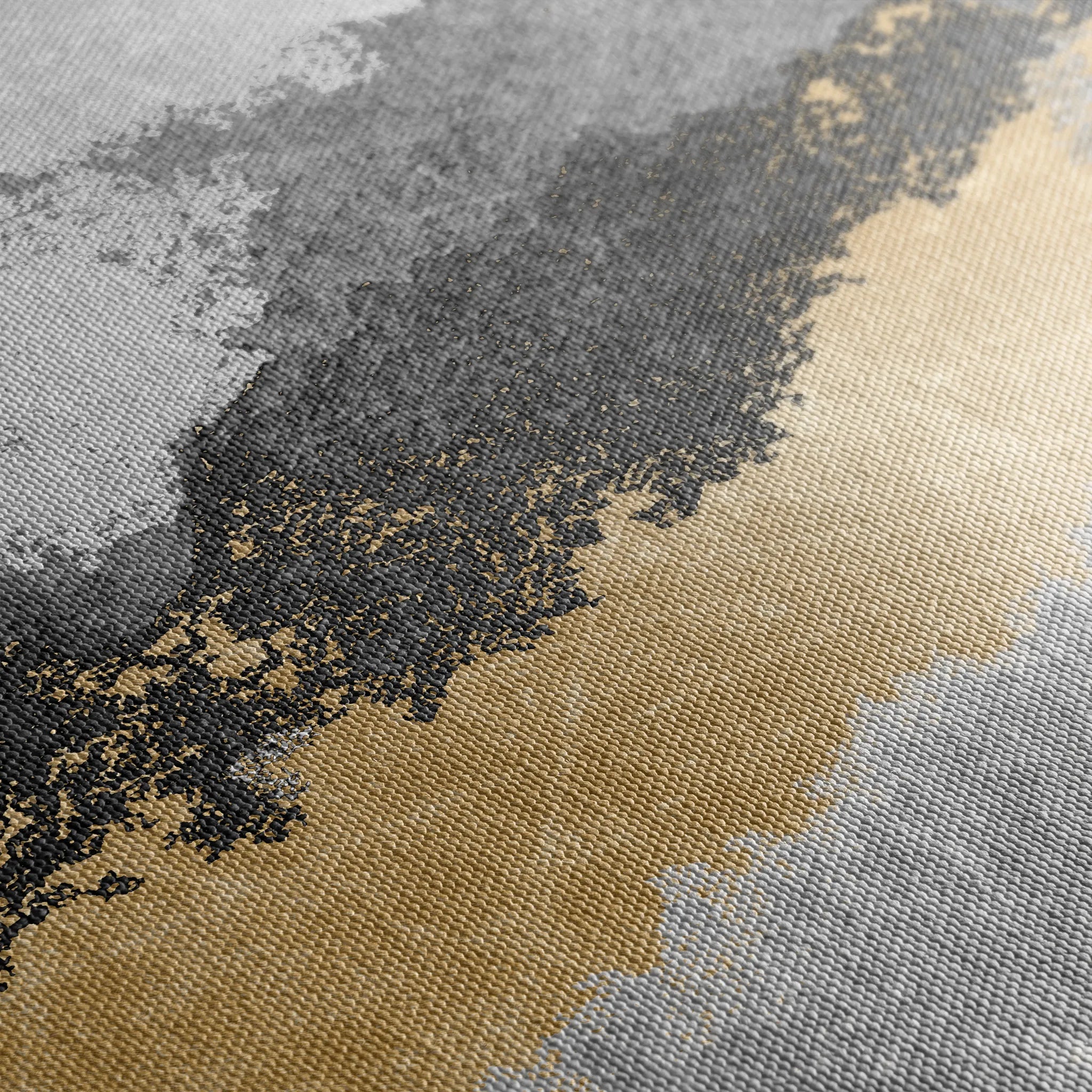 Abstract 070 Canvas Art 18" x 24" / 45 x 60 cm / Black