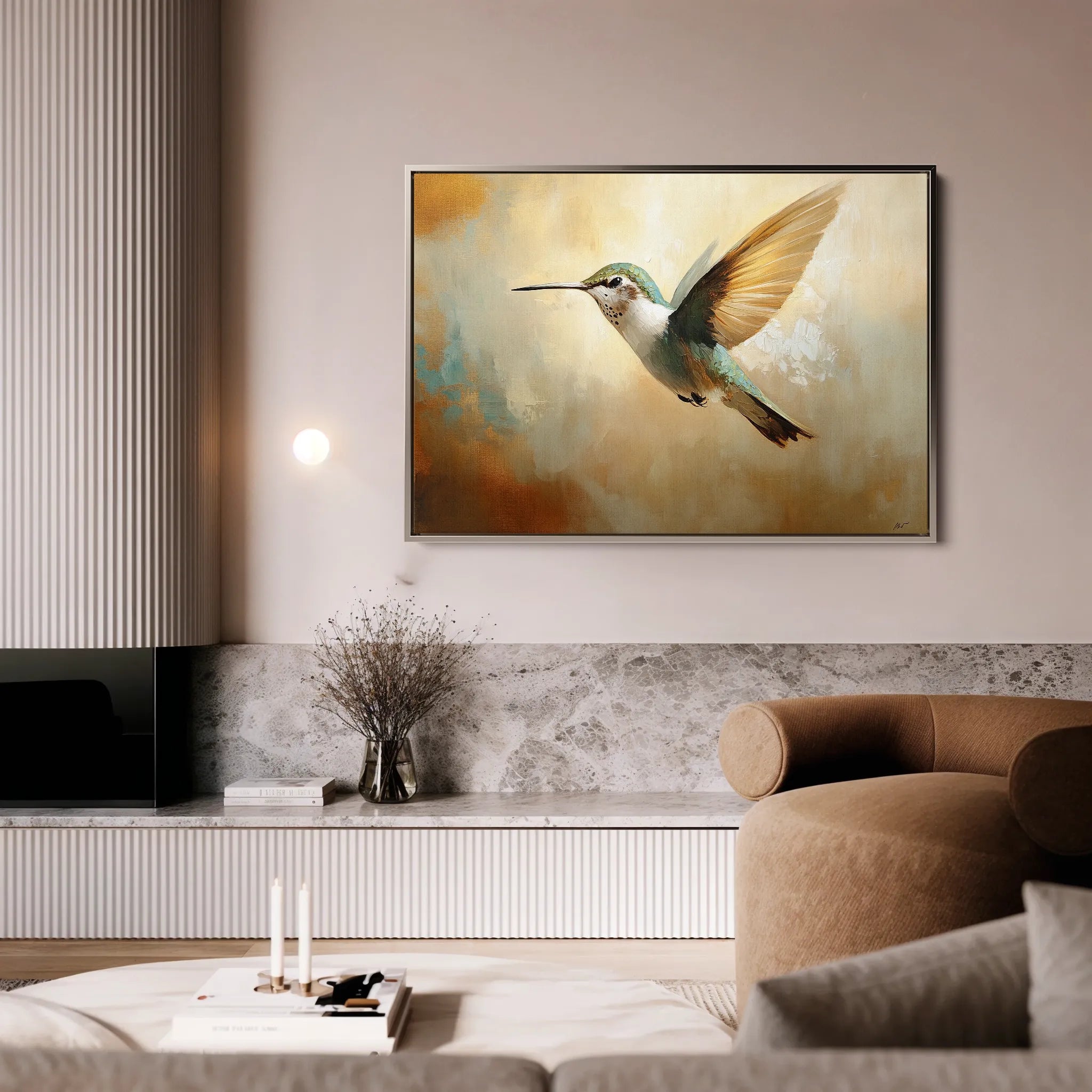 Animals 070 Canvas Art 18" x 24" / 45 x 60 cm / Black