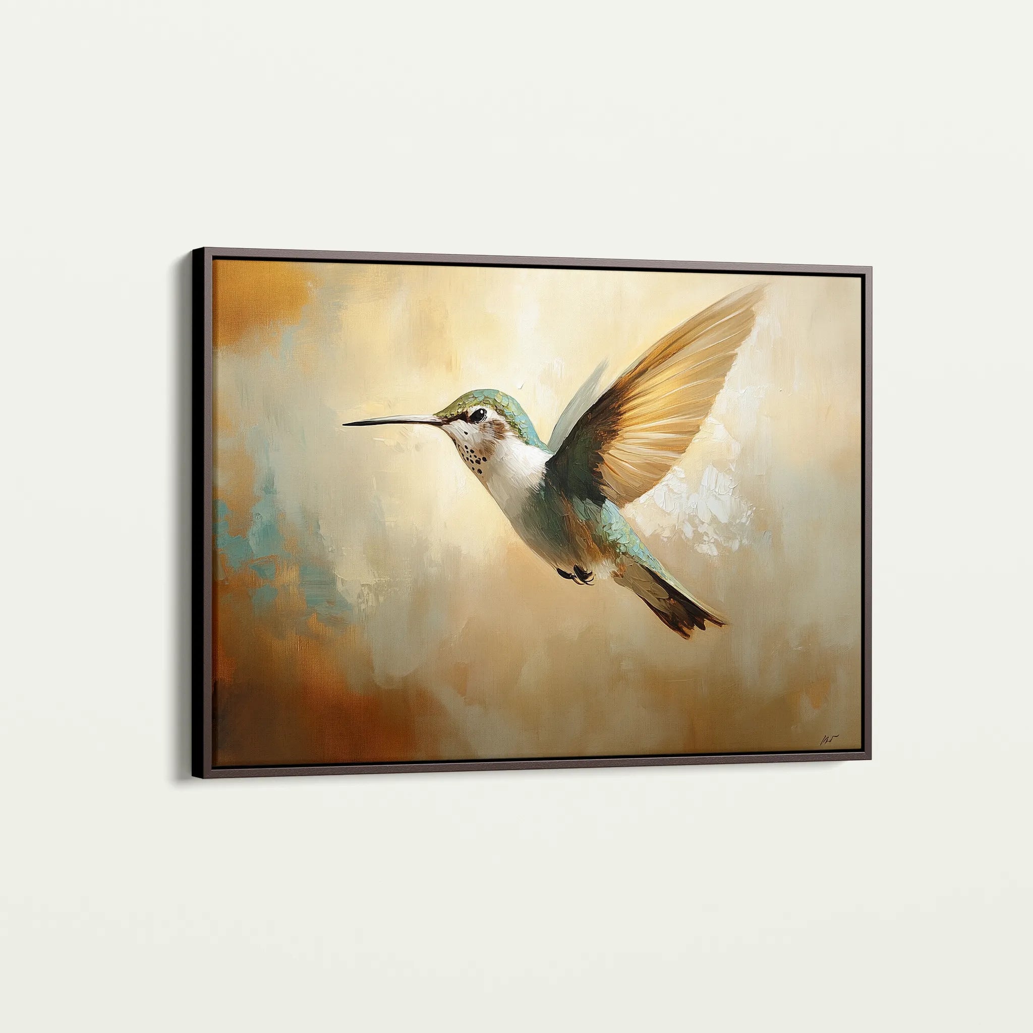 Animals 070 Canvas Art 18" x 24" / 45 x 60 cm / Black
