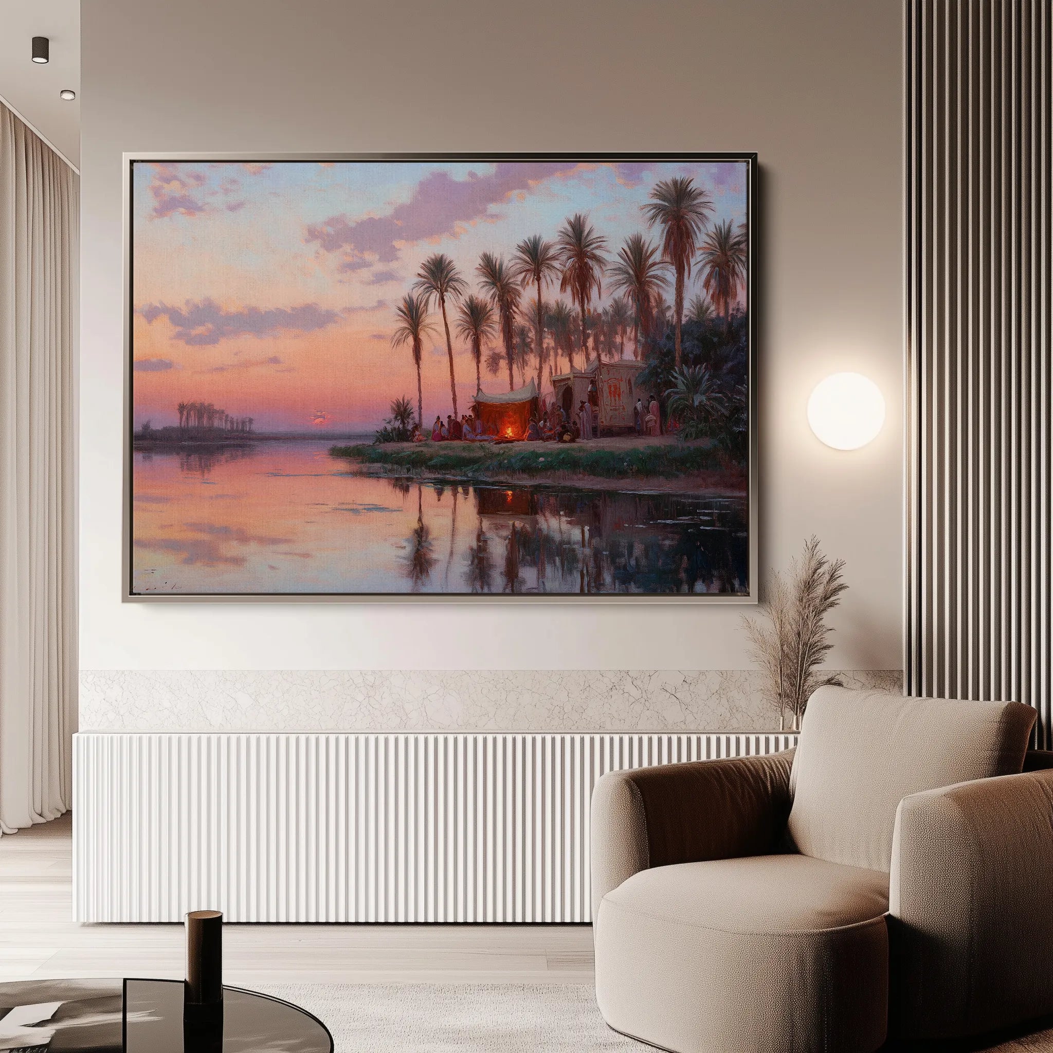 Orientalist 070 Canvas Art 18" x 24" / 45 x 60 cm / Black