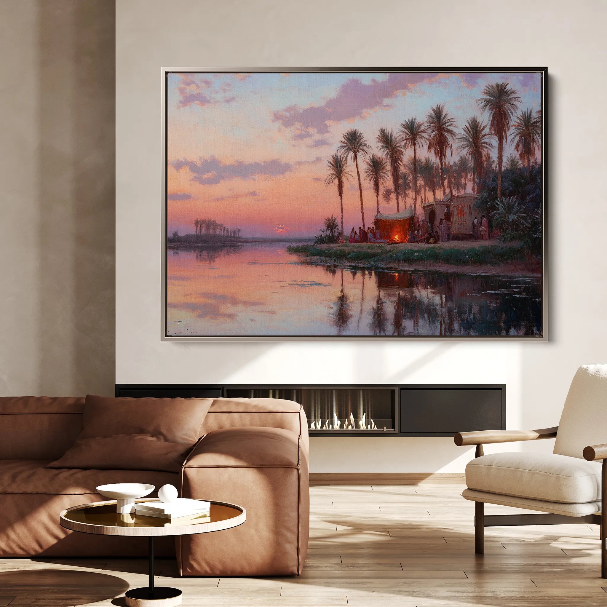 Orientalist 070 Canvas Art 18" x 24" / 45 x 60 cm / Black