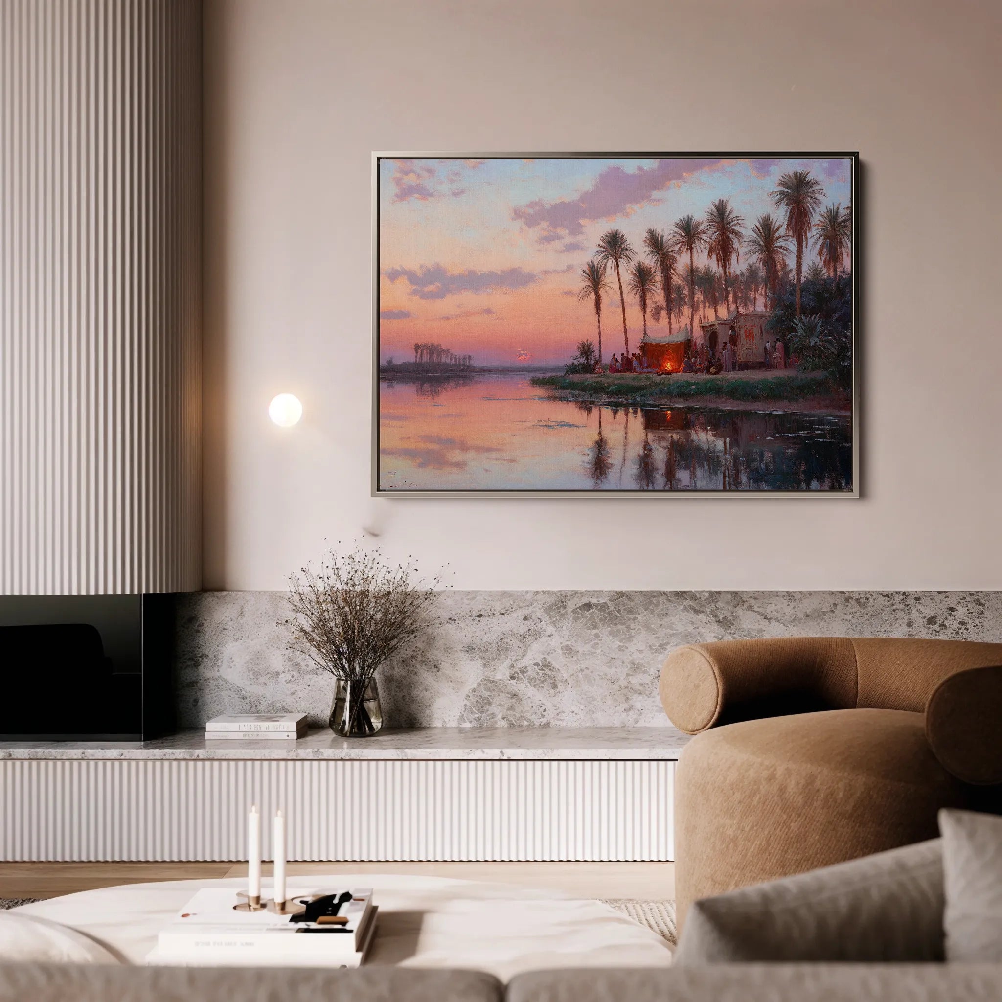 Orientalist 070 Canvas Art 18" x 24" / 45 x 60 cm / Black