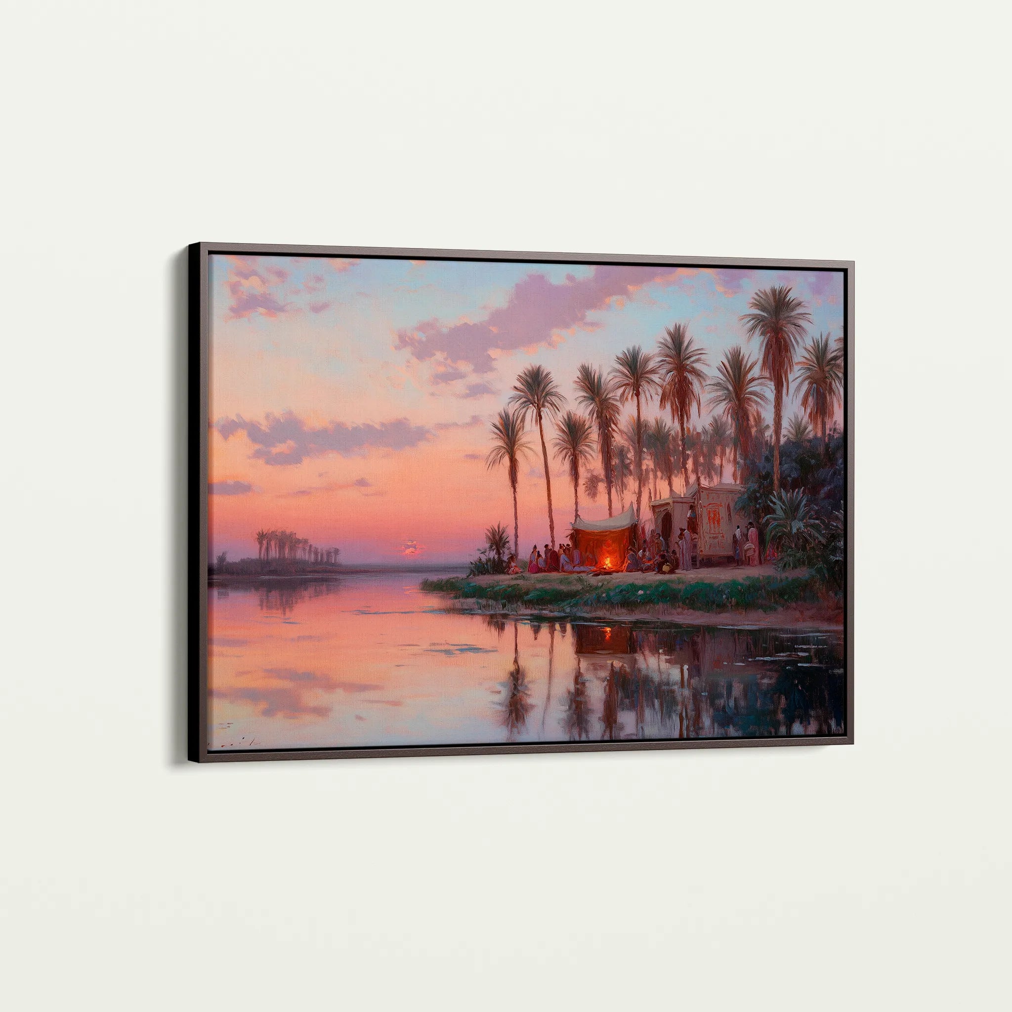 Orientalist 070 Canvas Art 18" x 24" / 45 x 60 cm / Black
