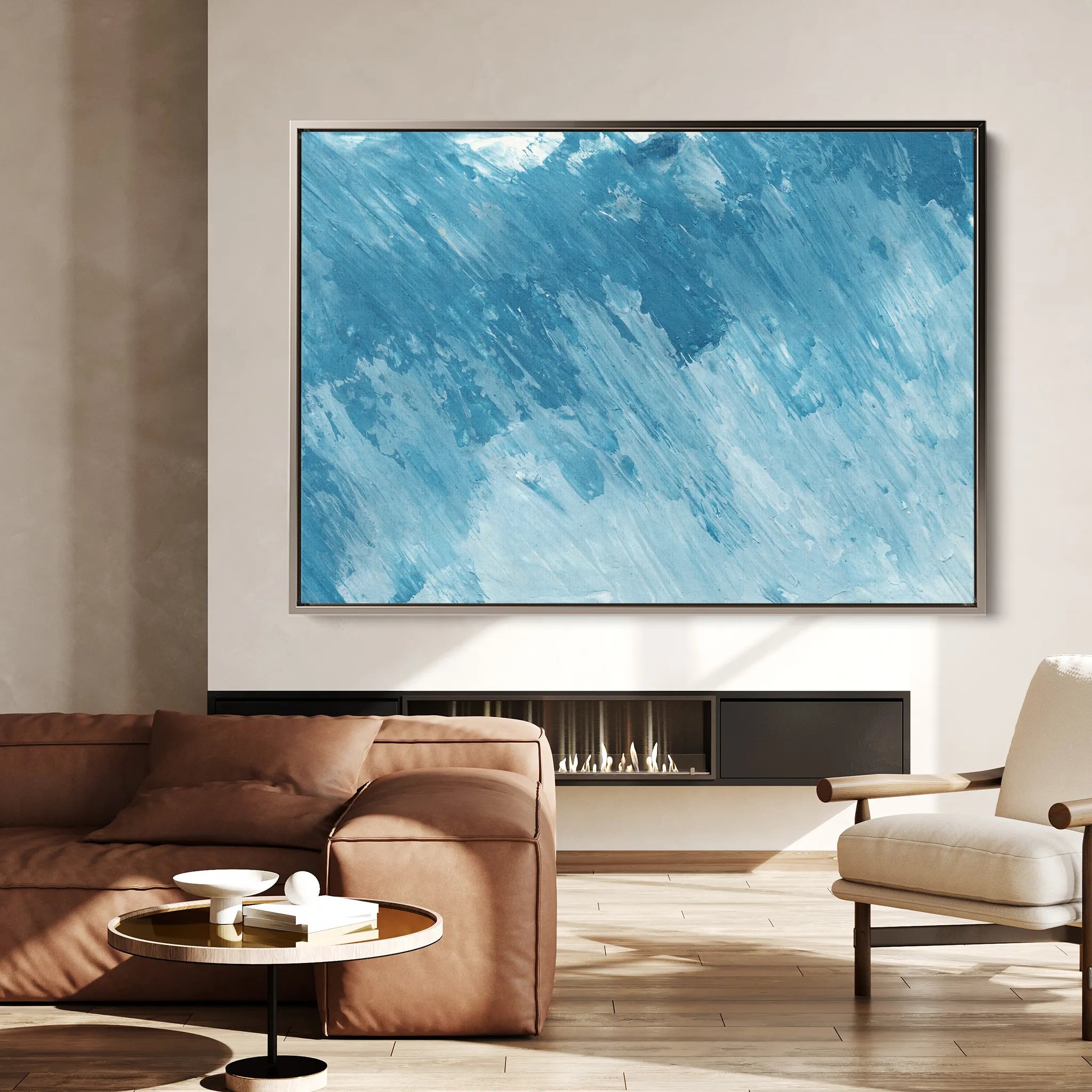 Abstract 071 Canvas Art 18" x 24" / 45 x 60 cm / Black