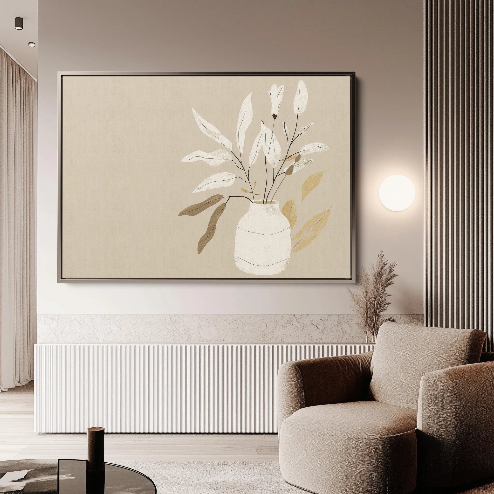 Boho 072 Canvas Art 18" x 24" / 45 x 60 cm / Black