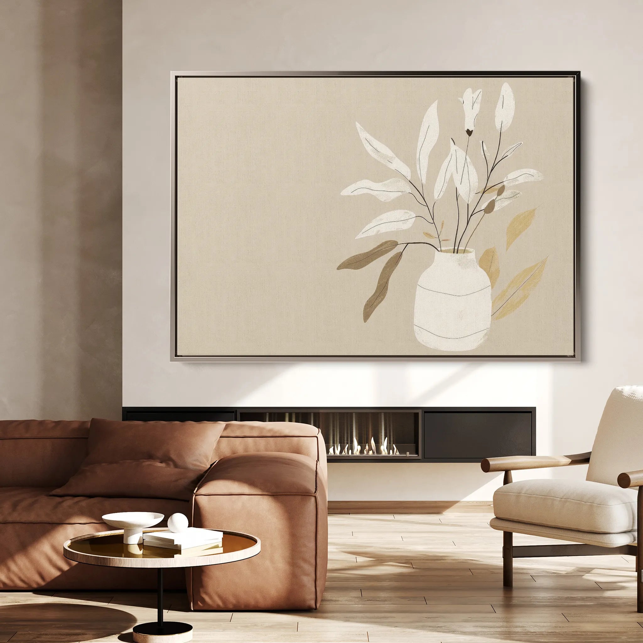 Boho 072 Canvas Art 18" x 24" / 45 x 60 cm / Black