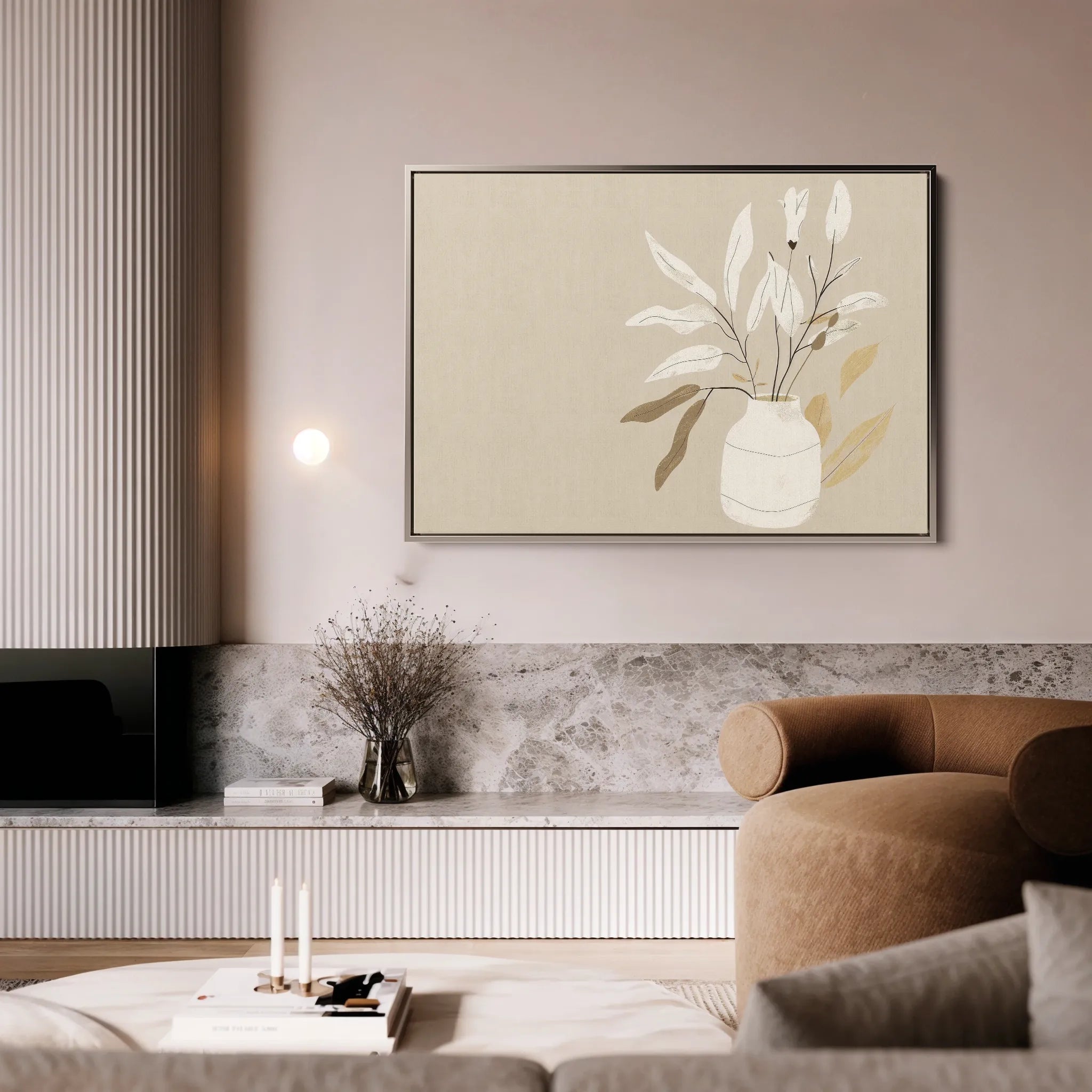 Boho 072 Canvas Art 18" x 24" / 45 x 60 cm / Black