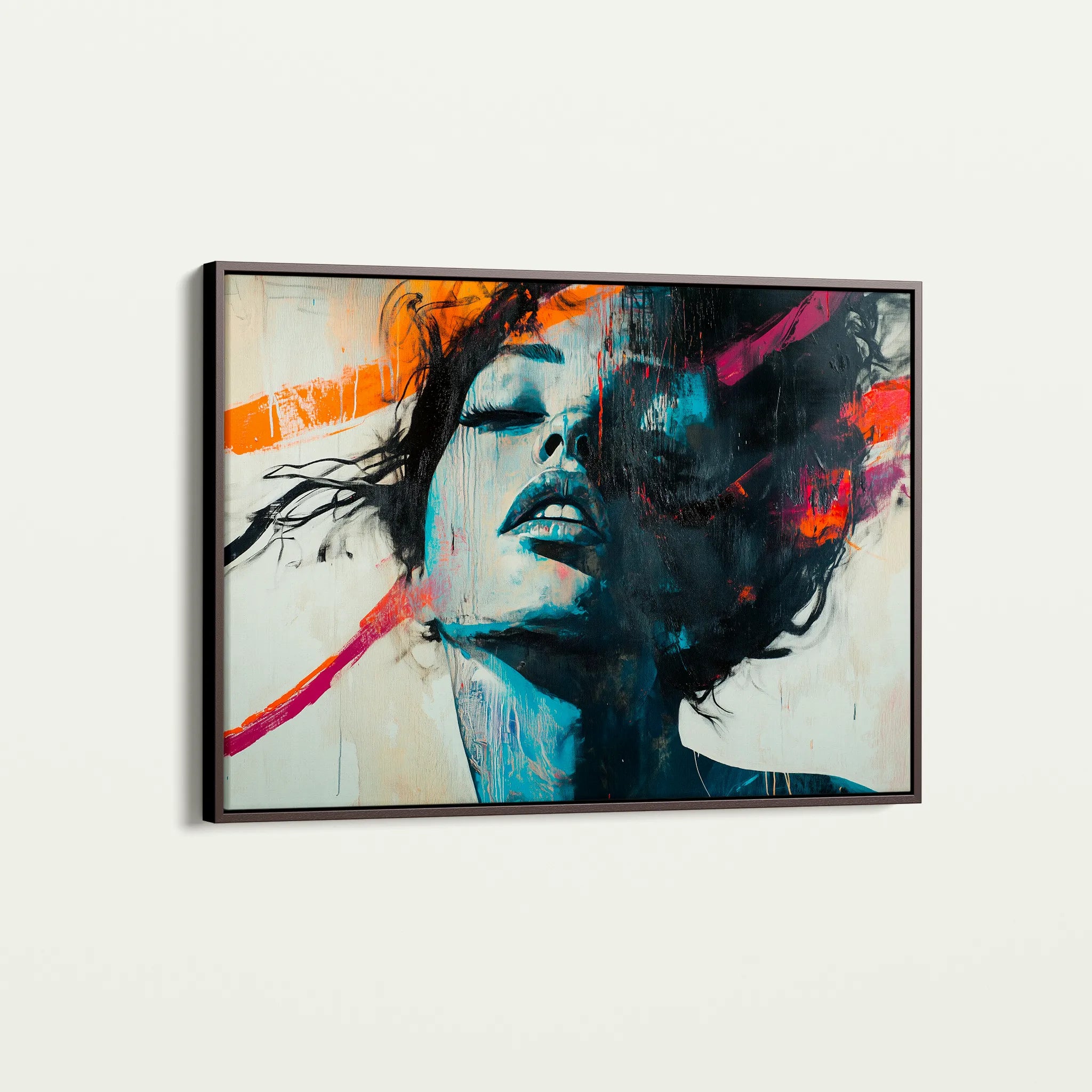 Portrait 072 Canvas Art 18" x 24" / 45 x 60 cm / Black