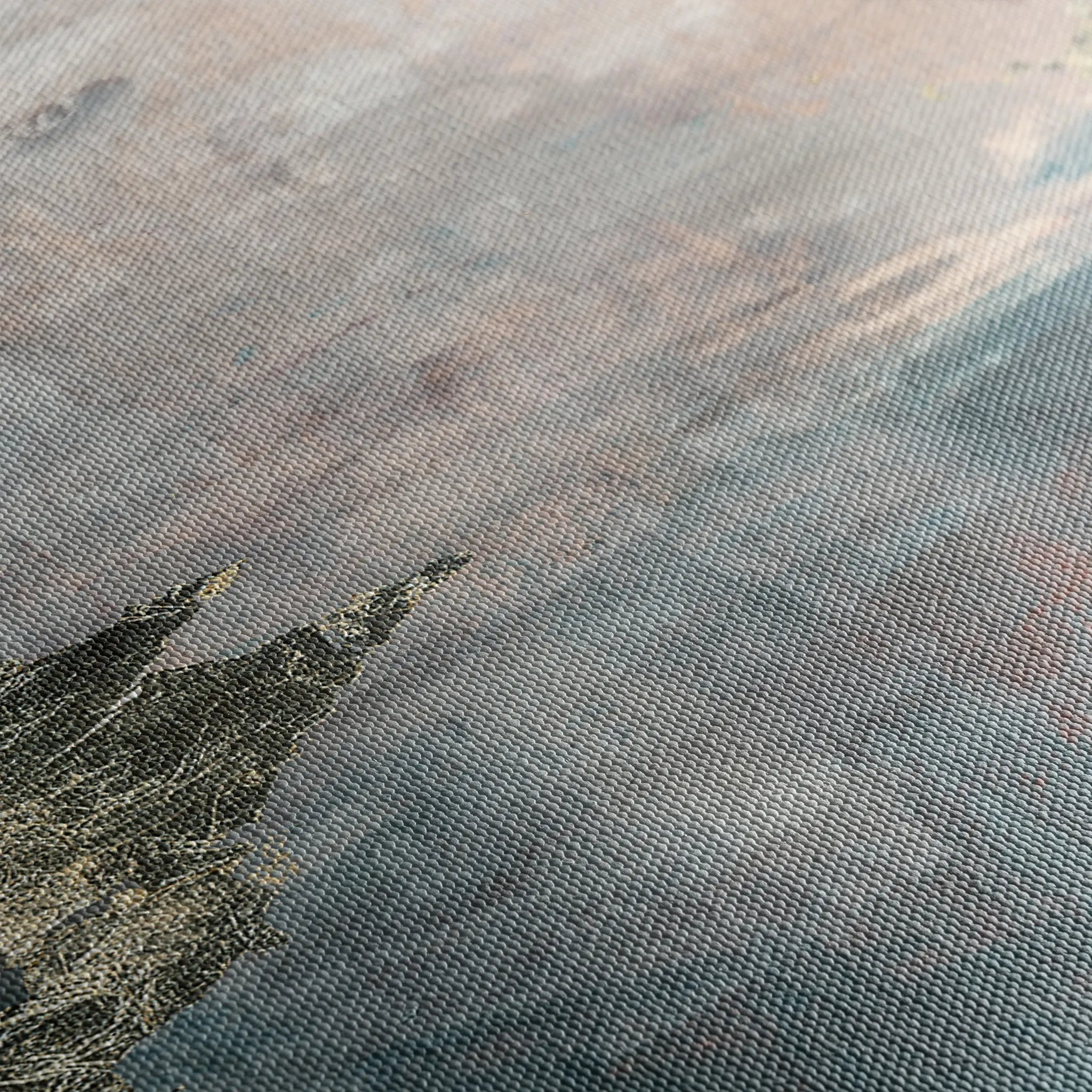 Abstract 073 Canvas Art 18" x 24" / 45 x 60 cm / Black